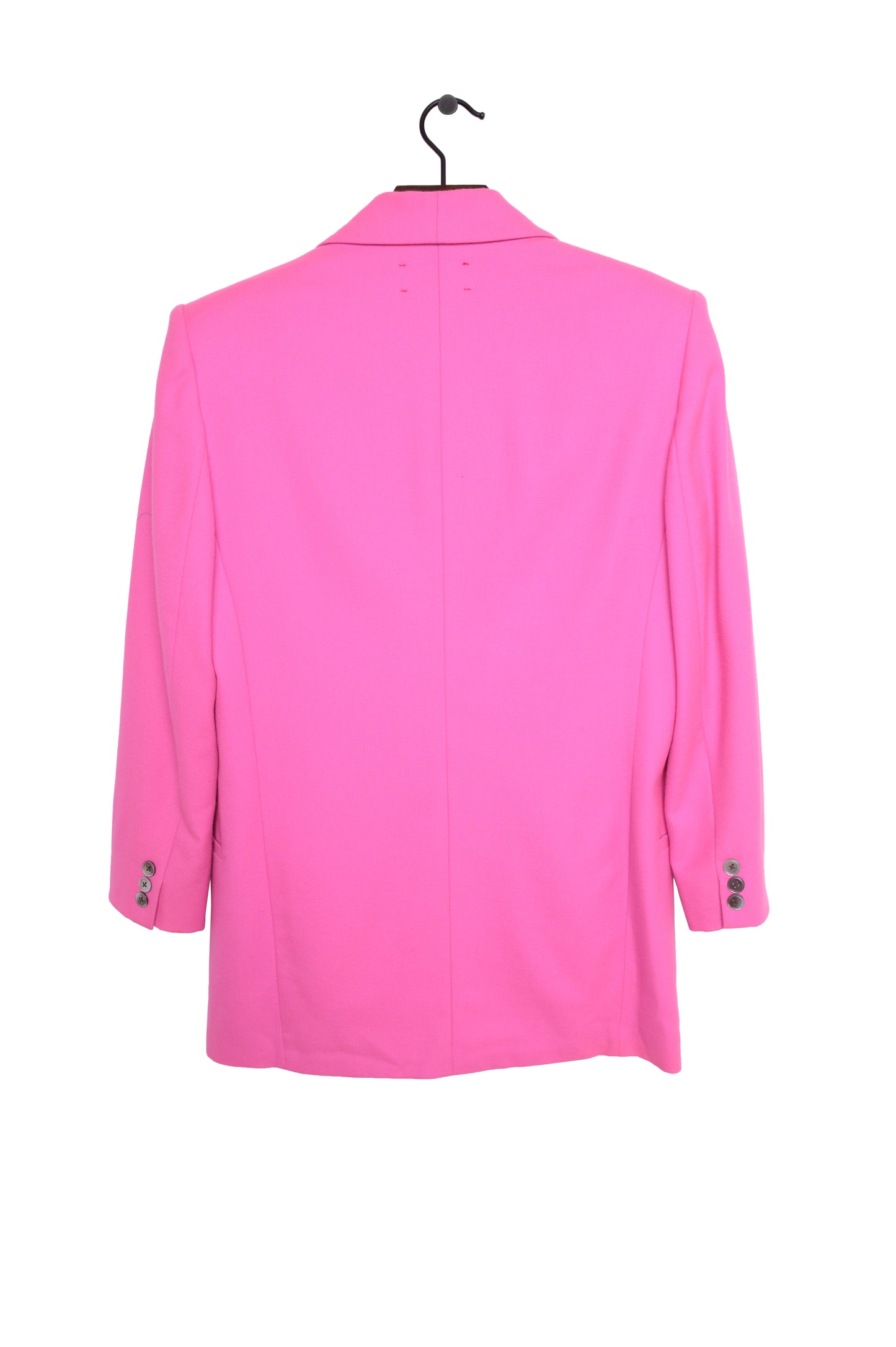 Hot Pink Flourish Wool Blazer