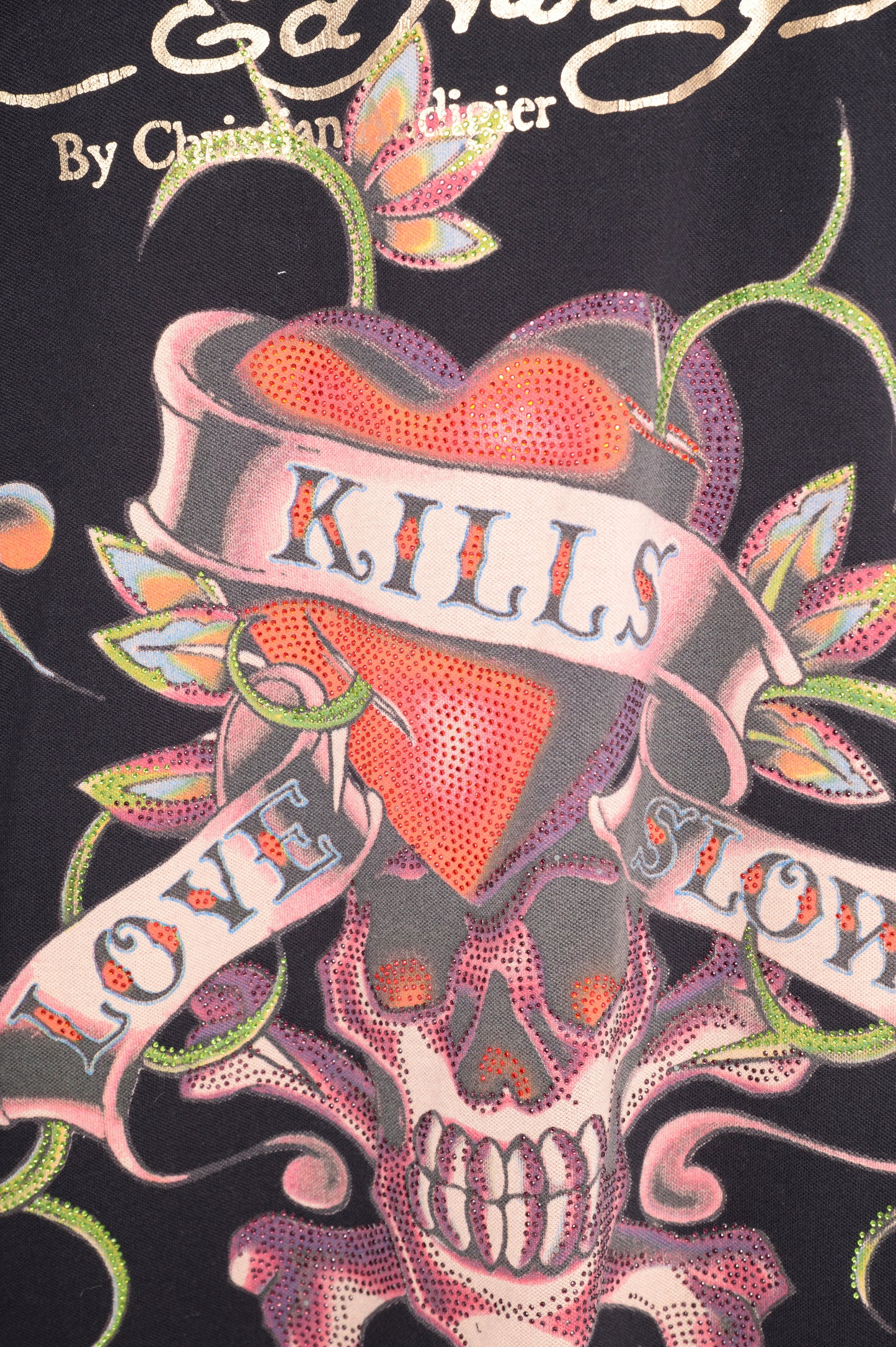 Y2K Ed Hardy Collared Tee