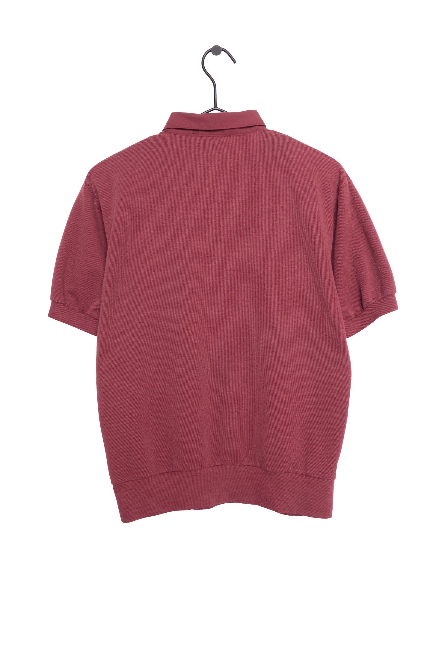 1980s Short Sleeve Collared Sweatshirt