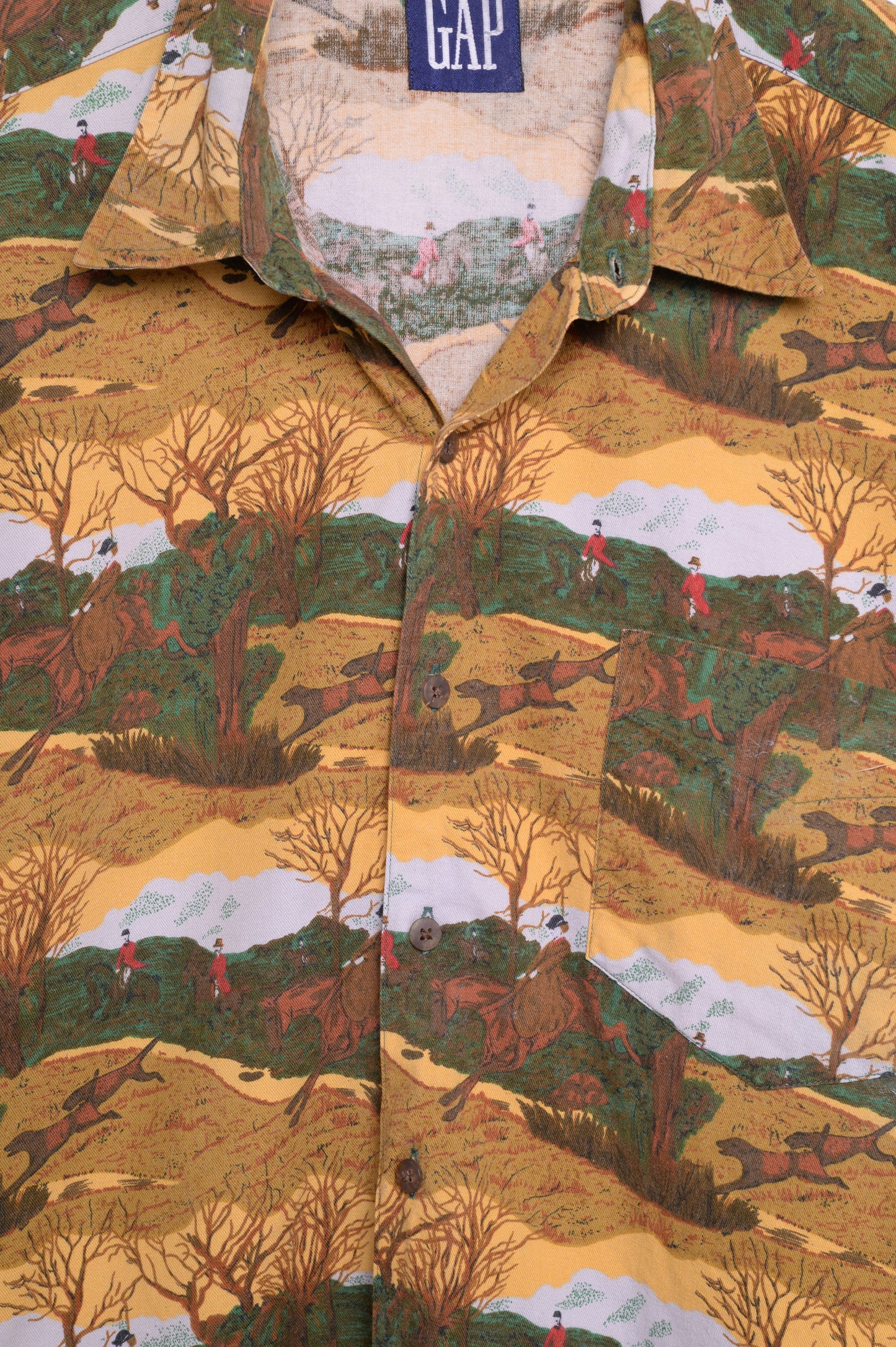 1990s Gap Hunting Dogs Button Down