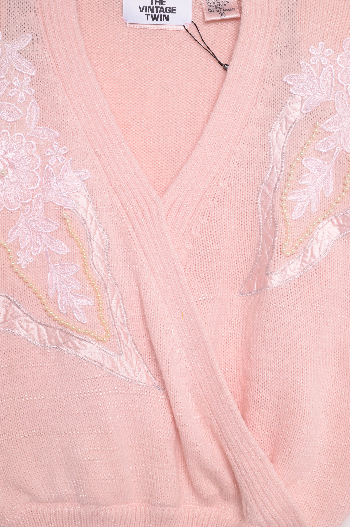 1980s Pastel Sparkle Sweater