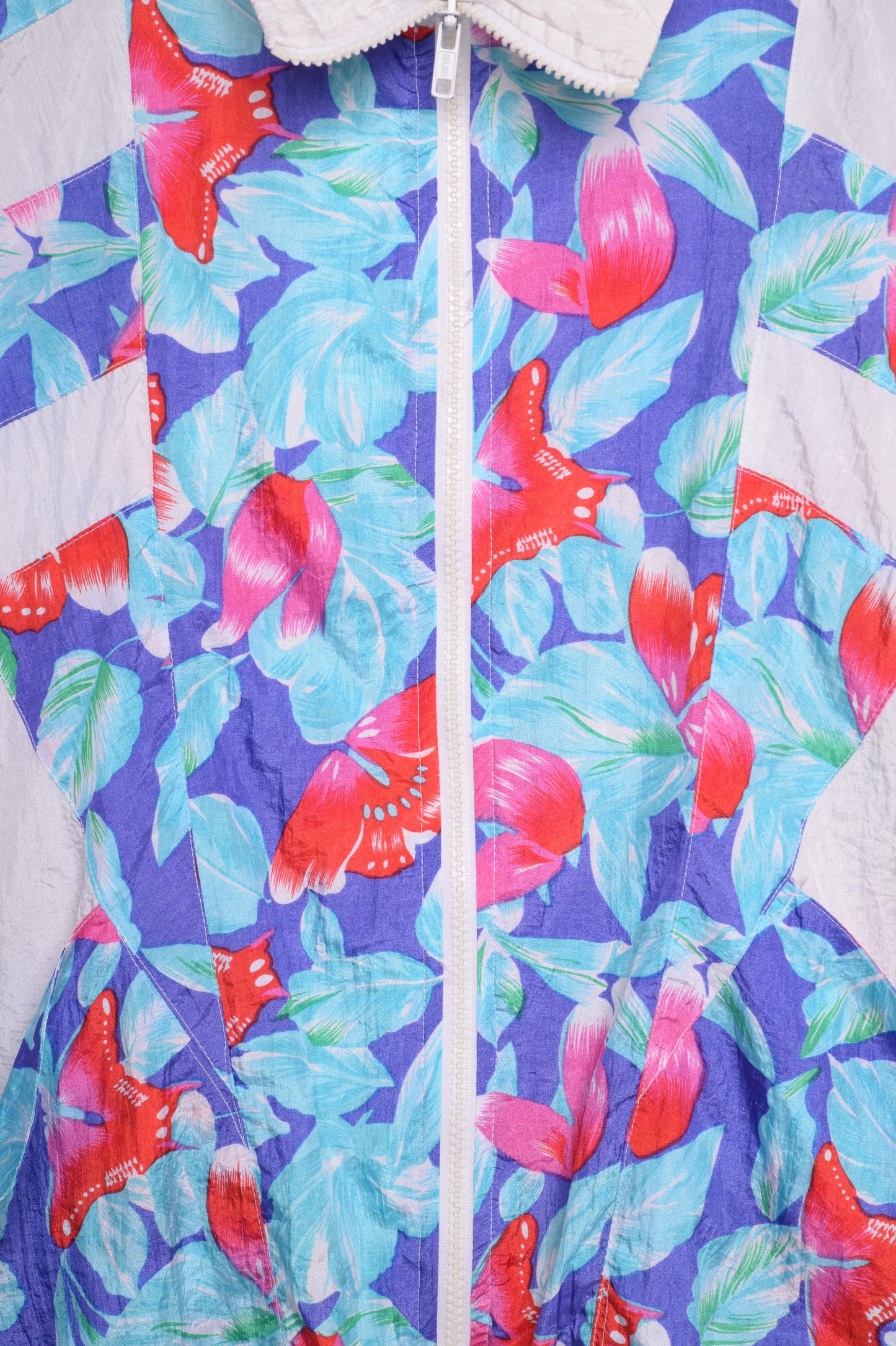 1980s Butterflies Colorblock Windbreaker