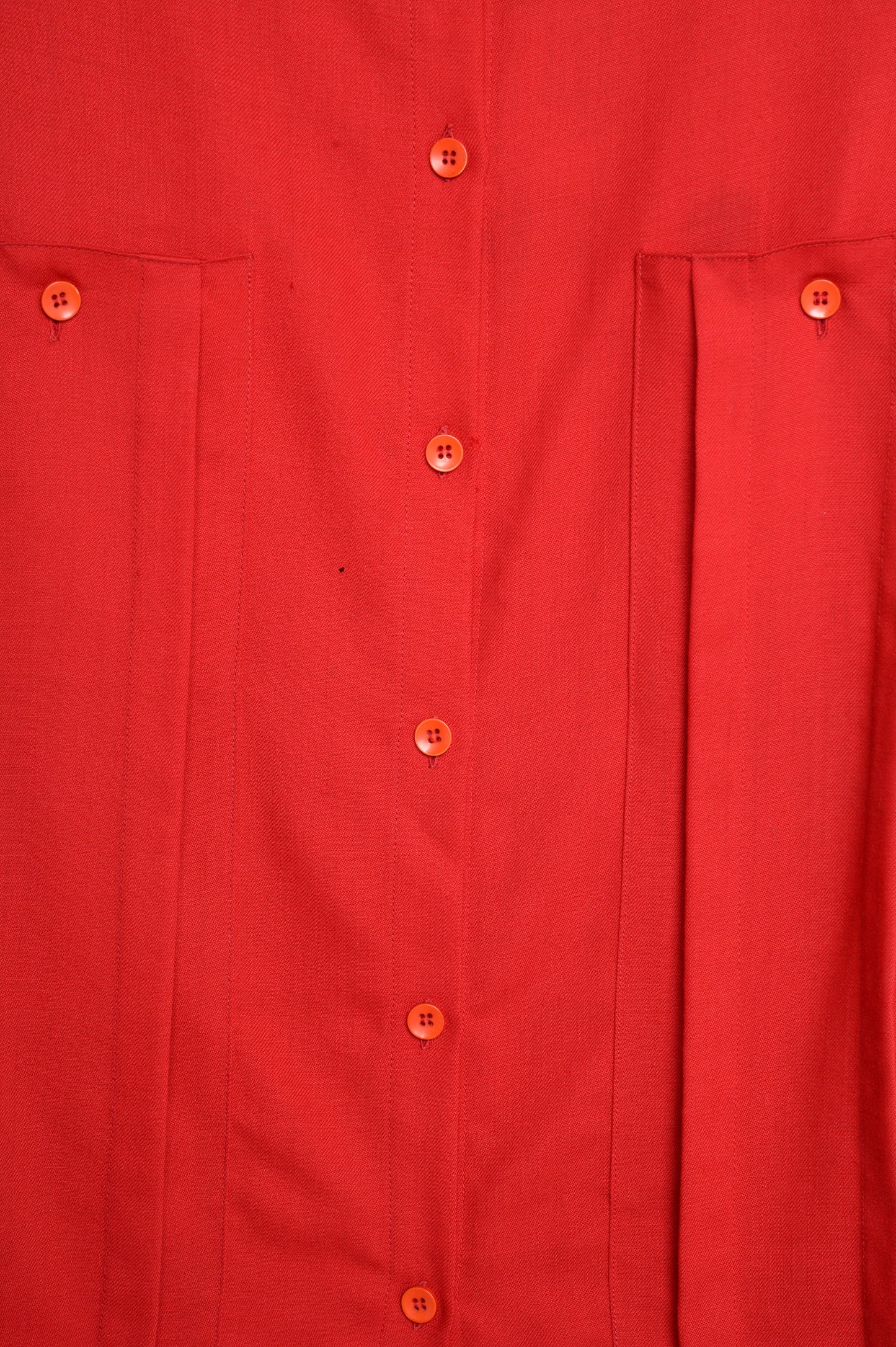 Pleated Wool Button Top