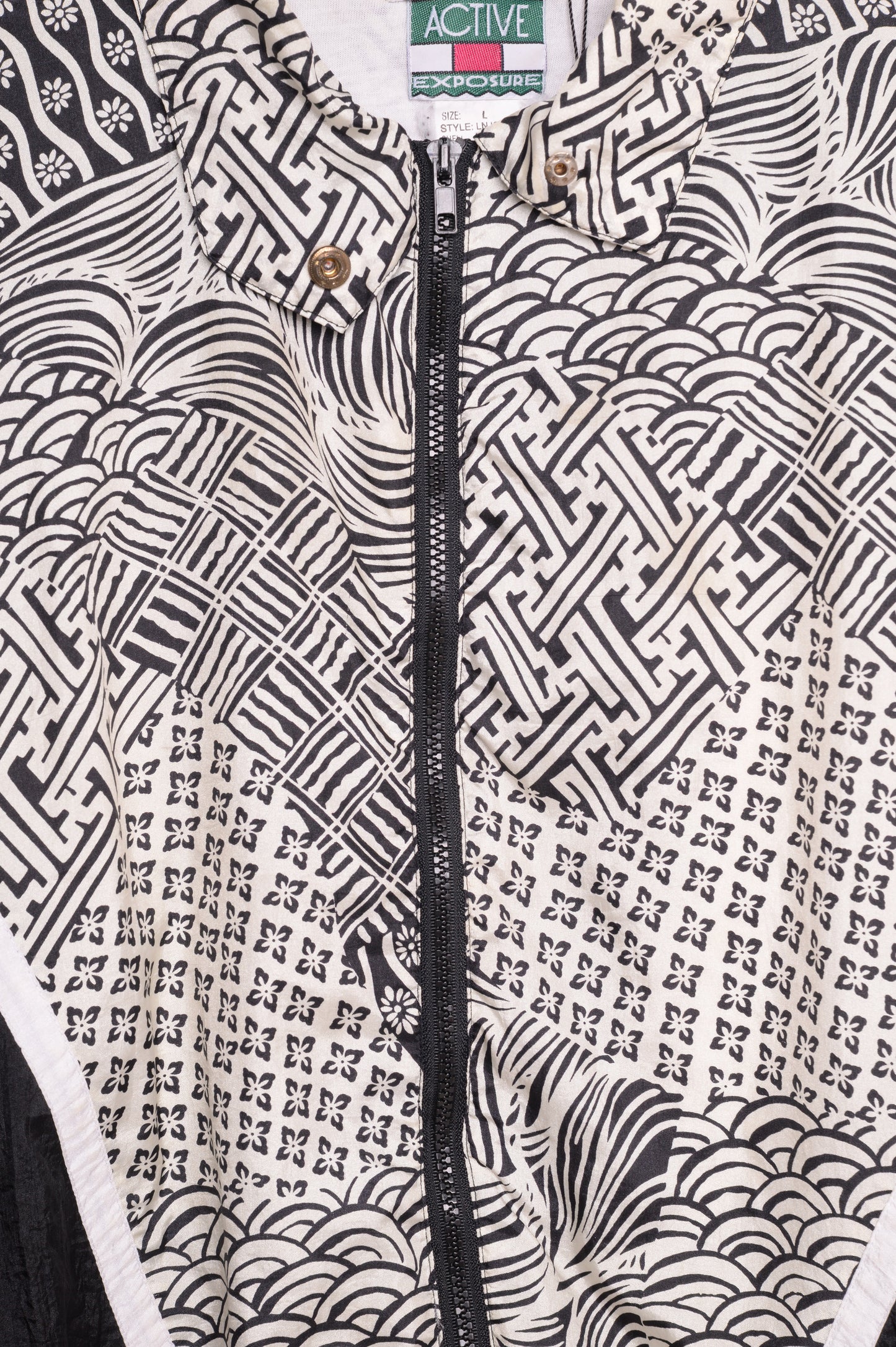 Abstract Colorblock Windbreaker