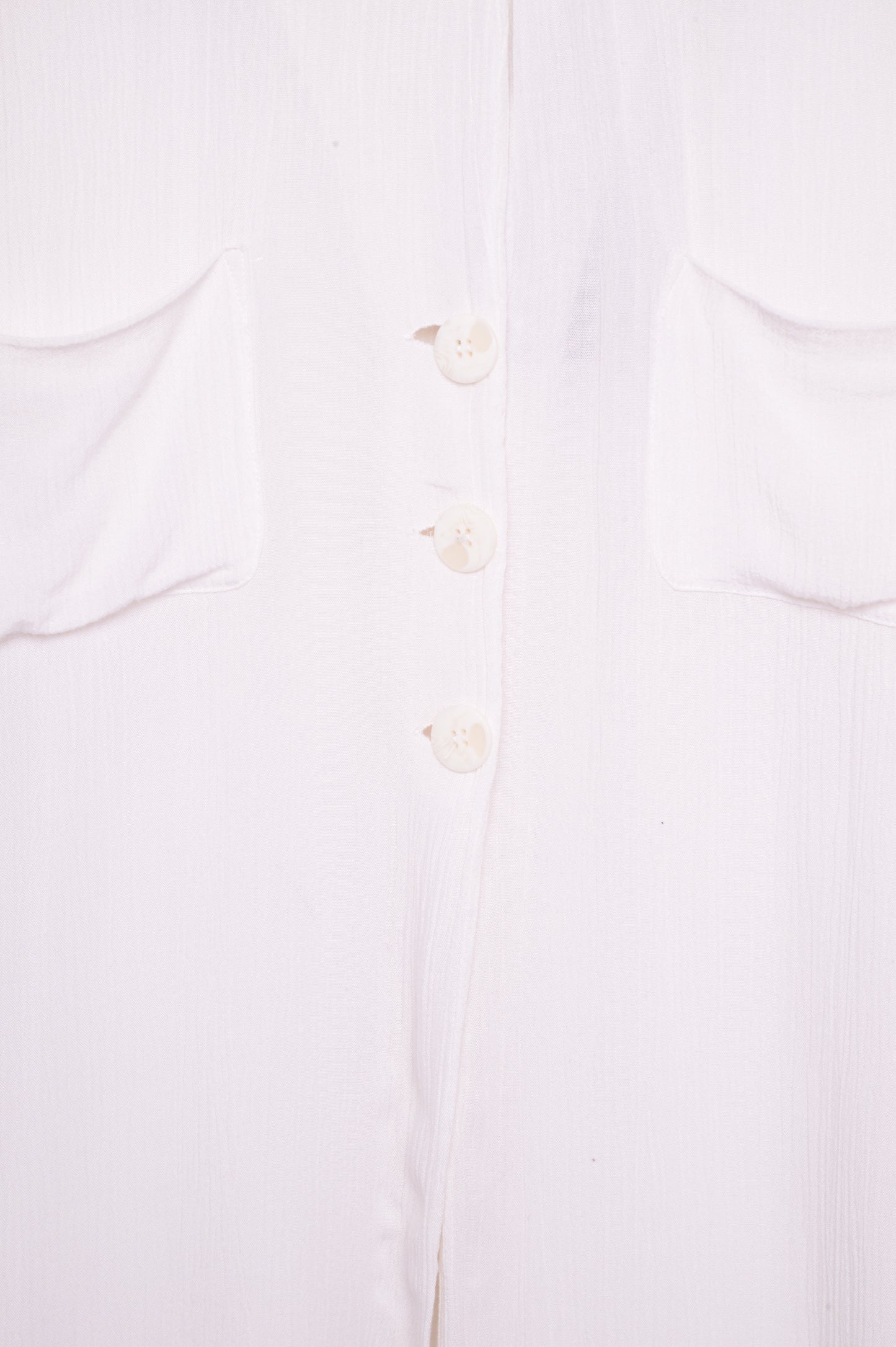 1990s Rayon Button Top