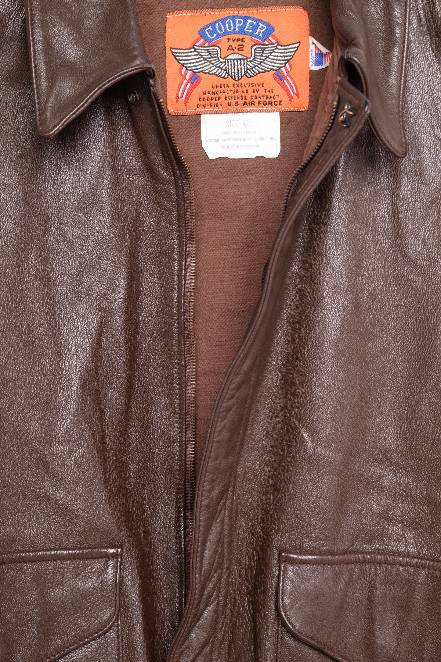 1980s Goatskin Leather Bomber USA