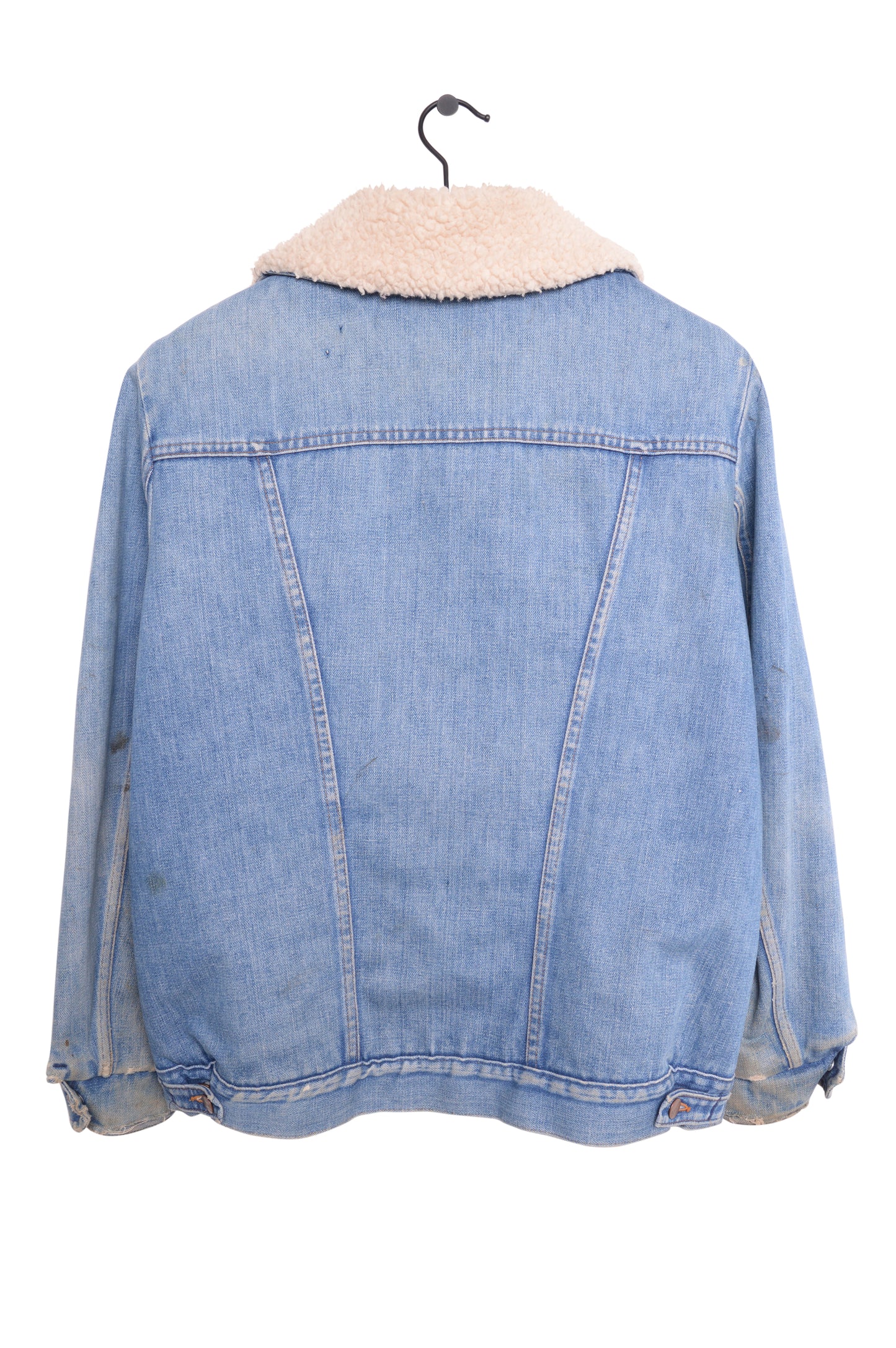 1970s Faded Sherpa Denim Jacket