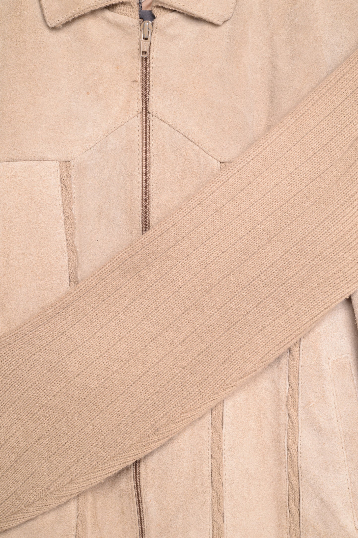 1970s Suede and Knit Jacket