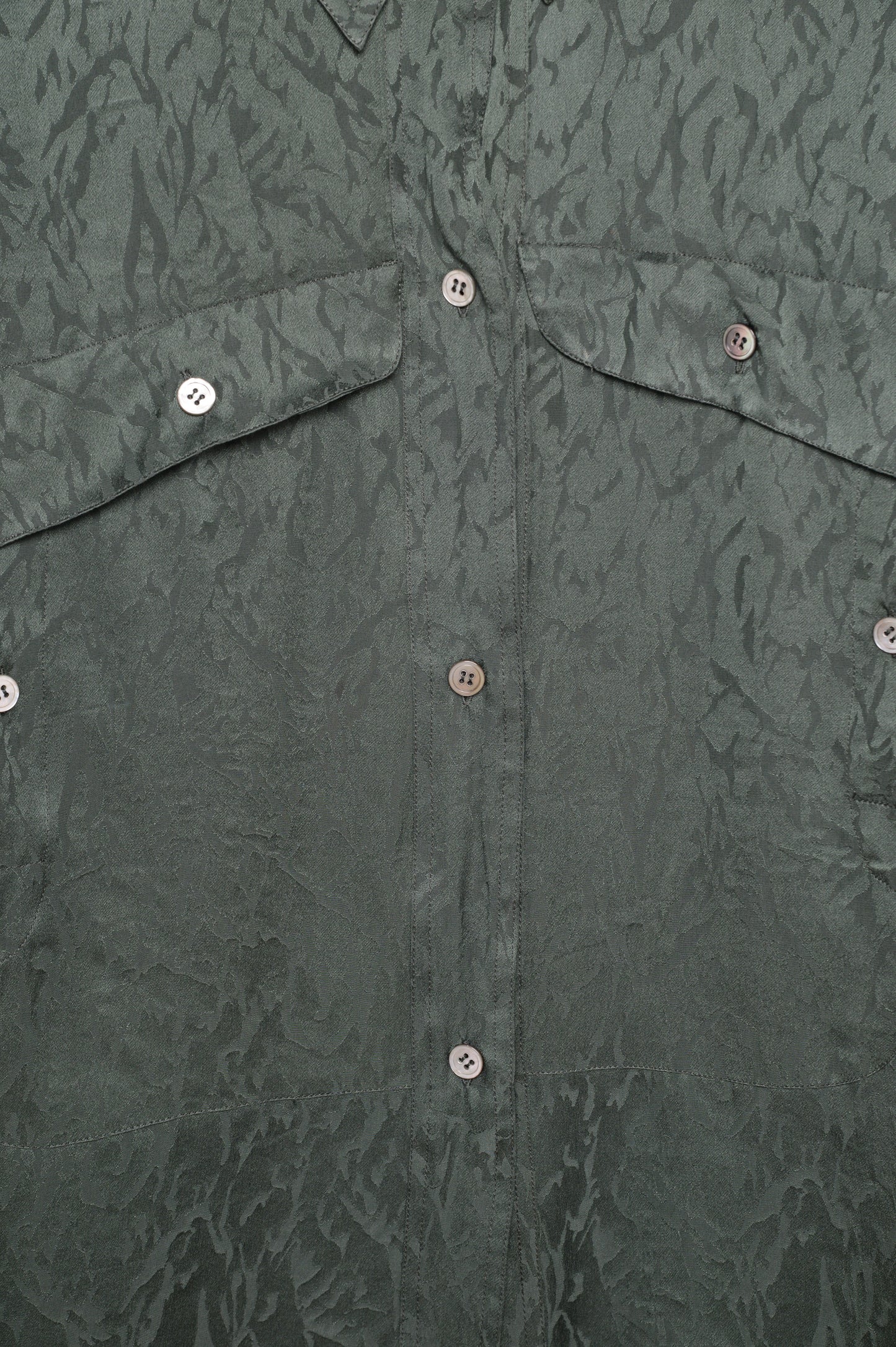 Patterned Silk Button Top