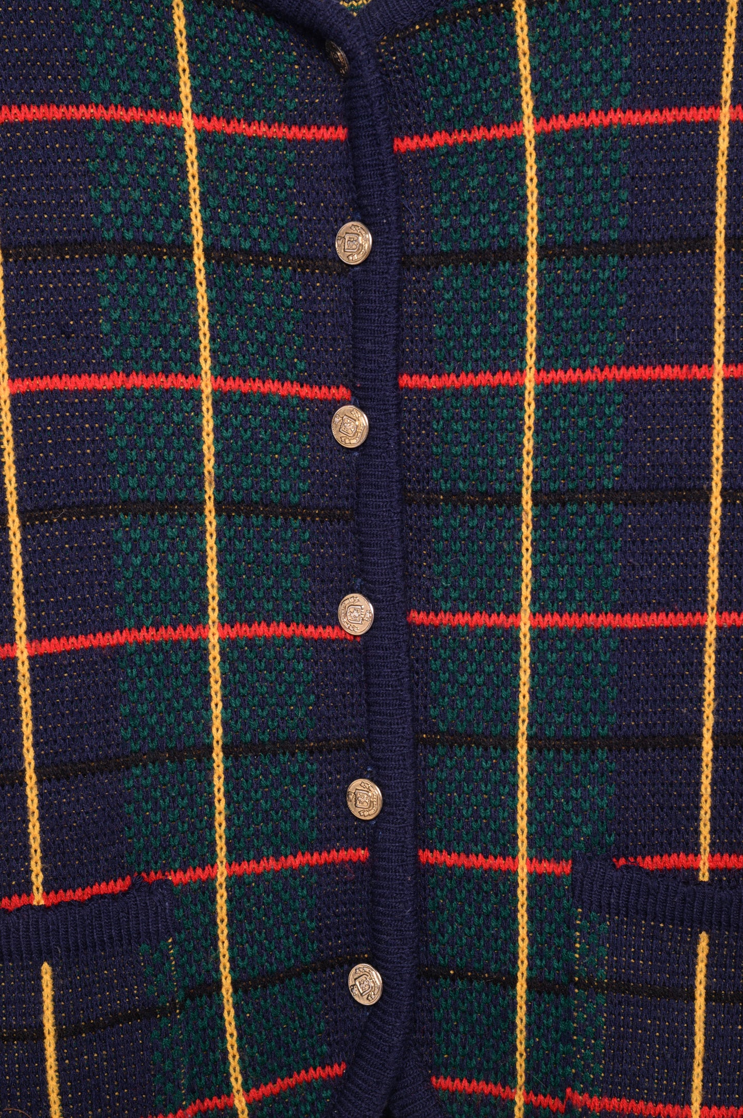 1990s Grid Cardigan