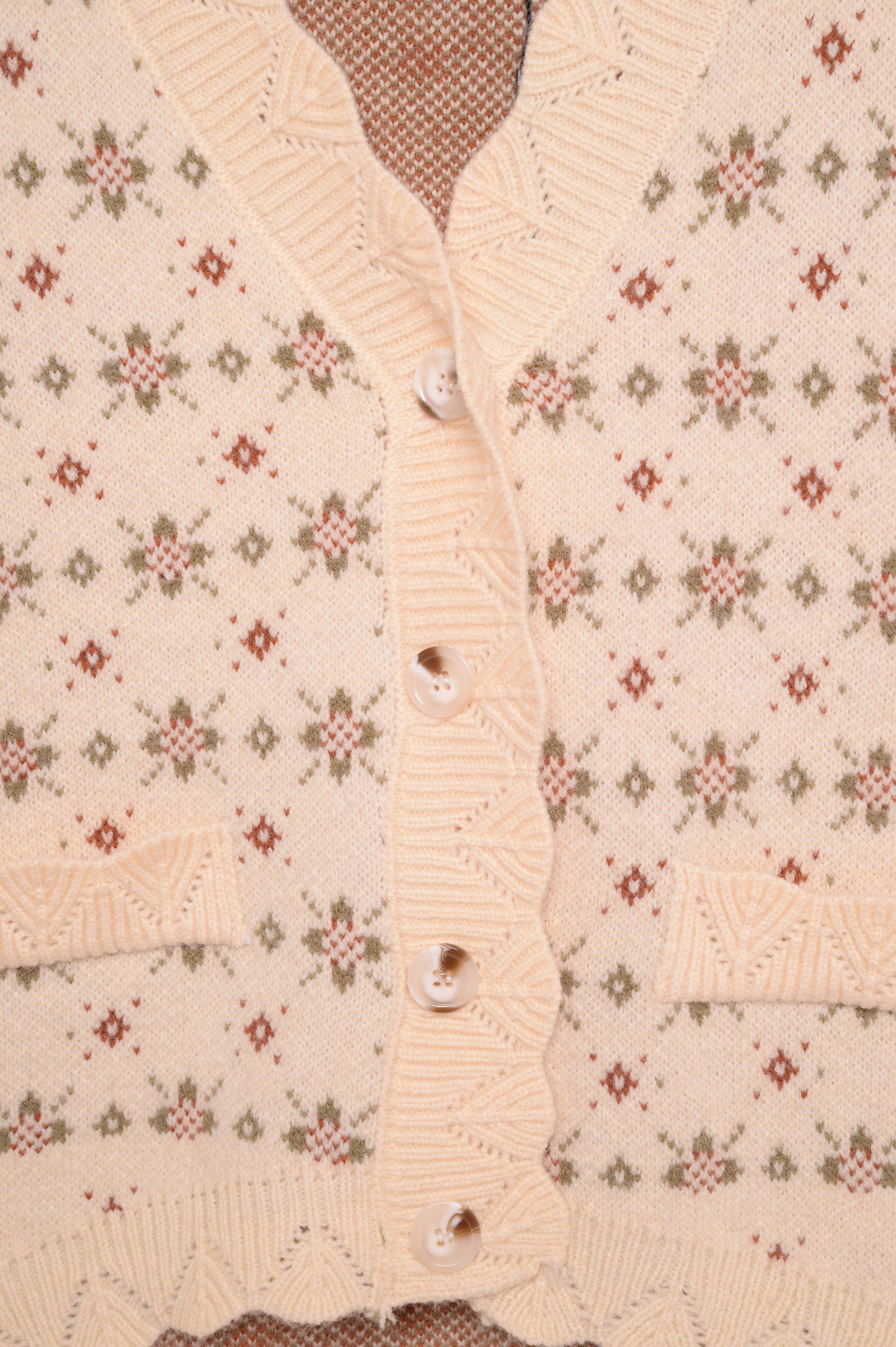 Precious Scalloped Sweater Vest