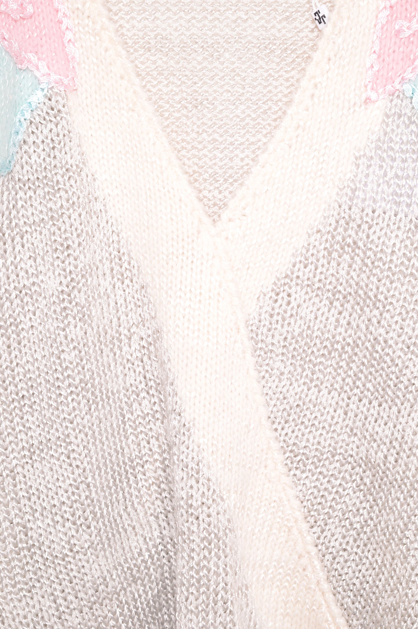 1980s Pastel V-neck Sweater