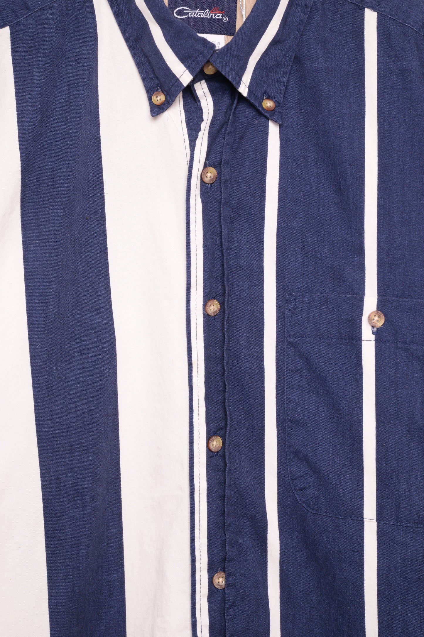 1990s Striped Button Down