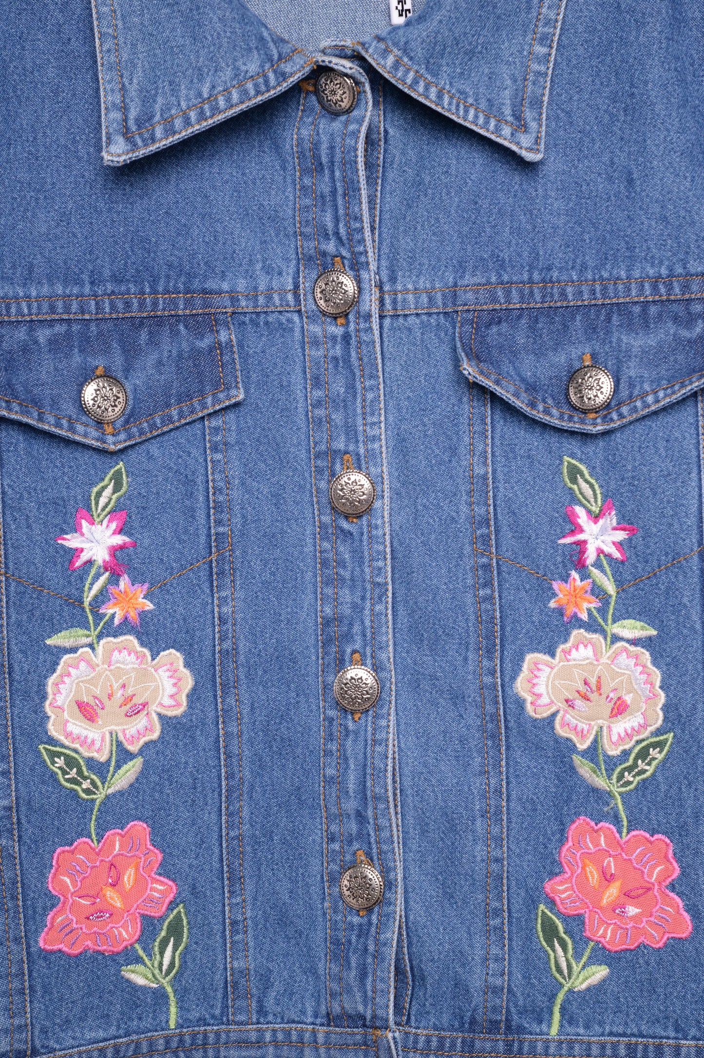 Y2K Embroidered Denim Jacket