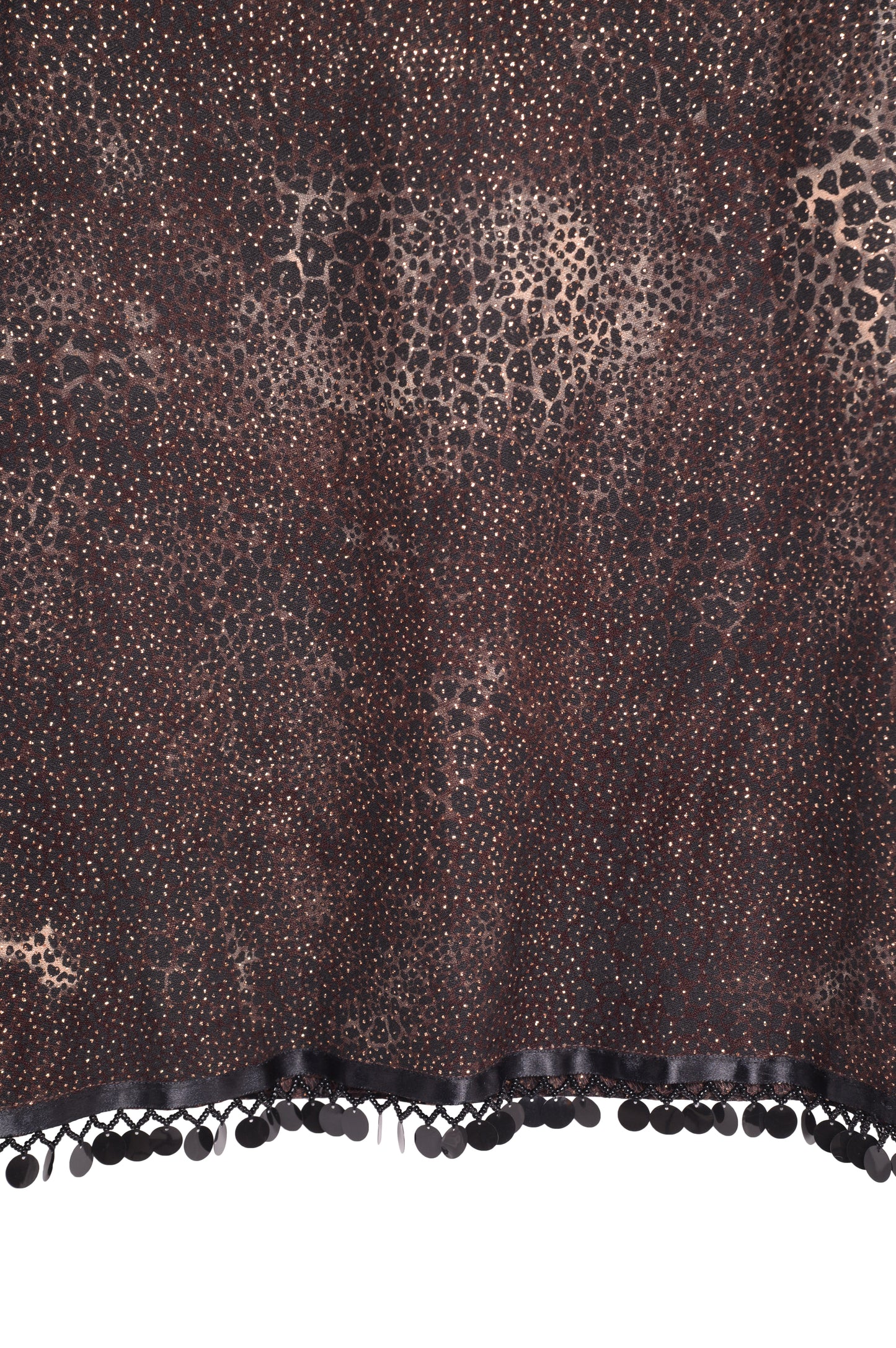 1990s Glitter Leopard Top USA