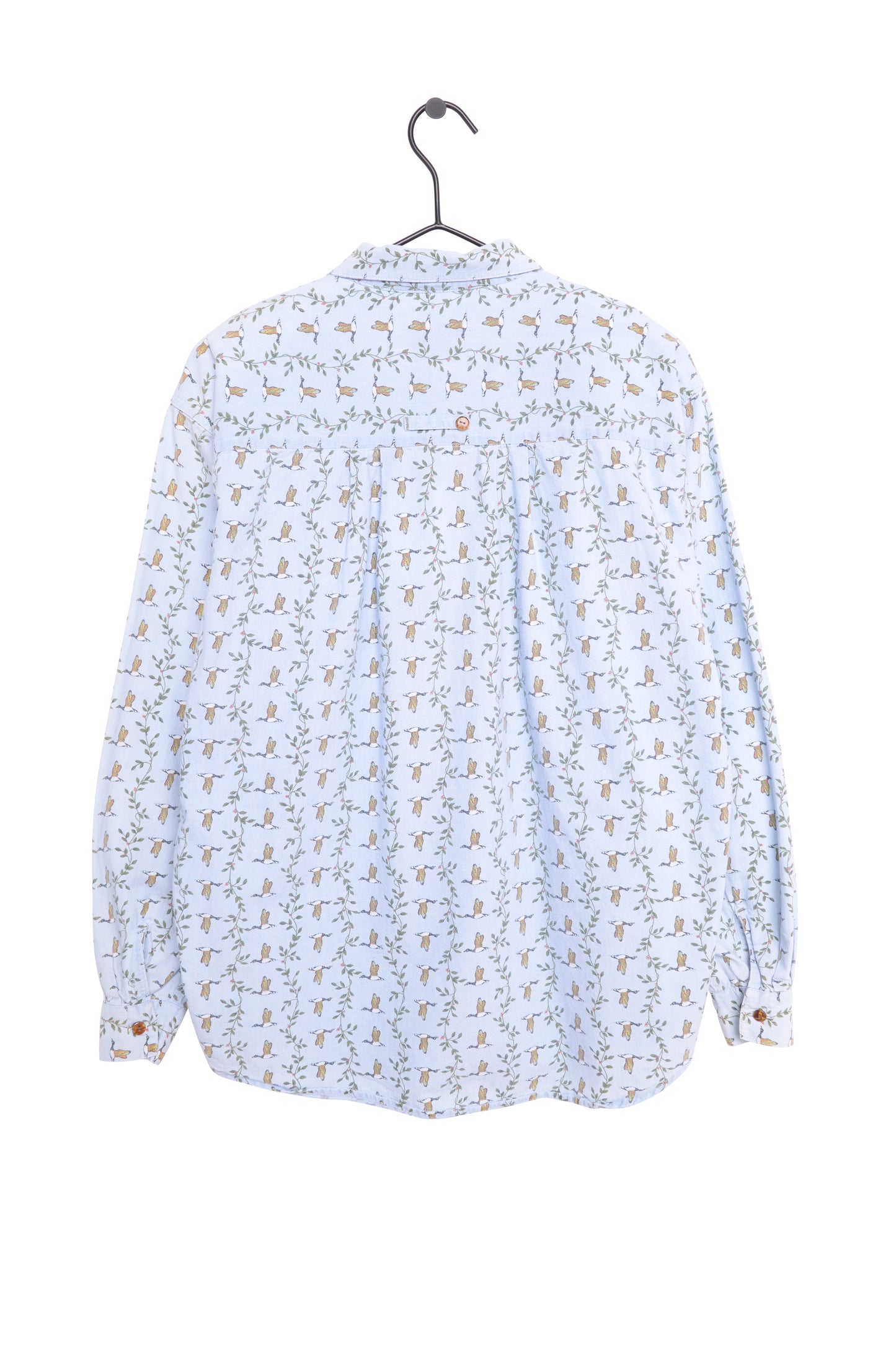 1990s Geese Print Button Down