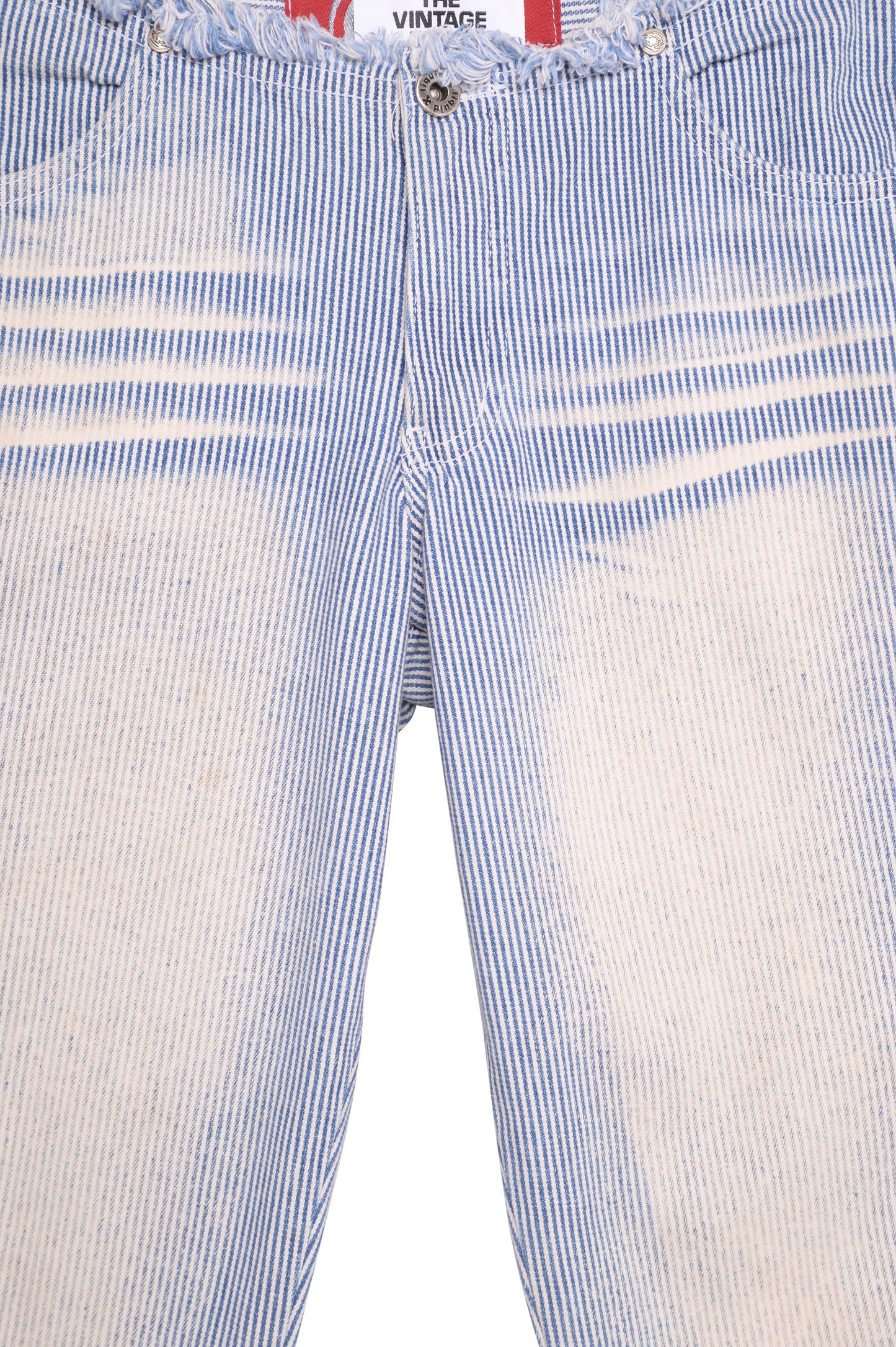 Y2K Faded Pinstripe Capri Pants