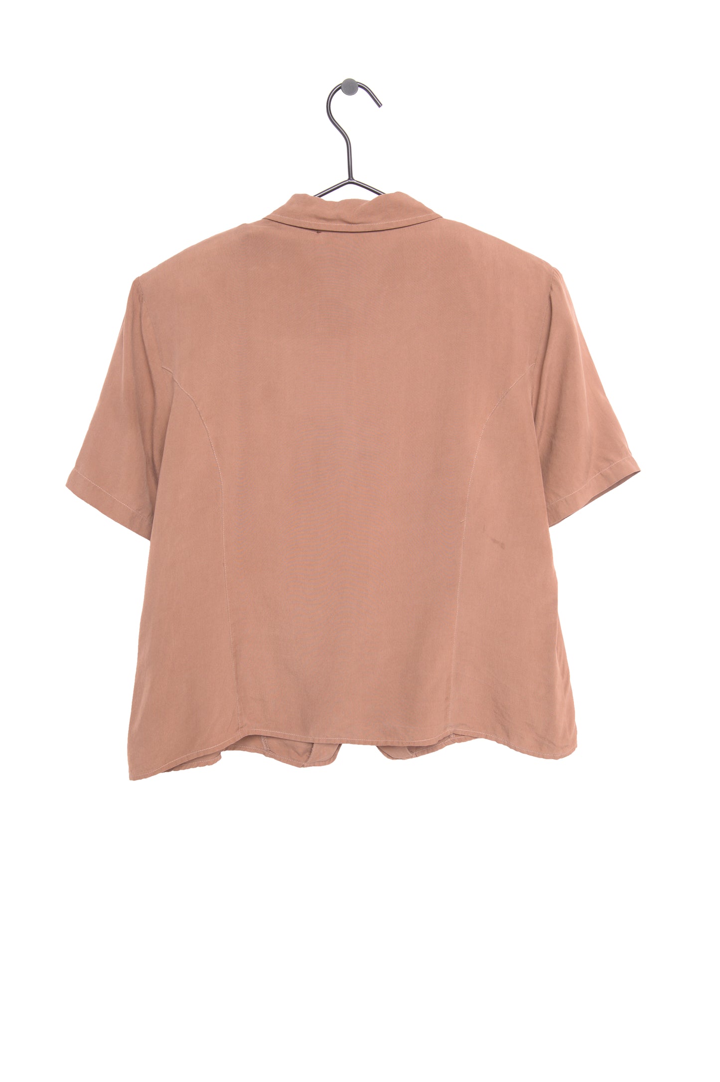 1990s Silk Button Top