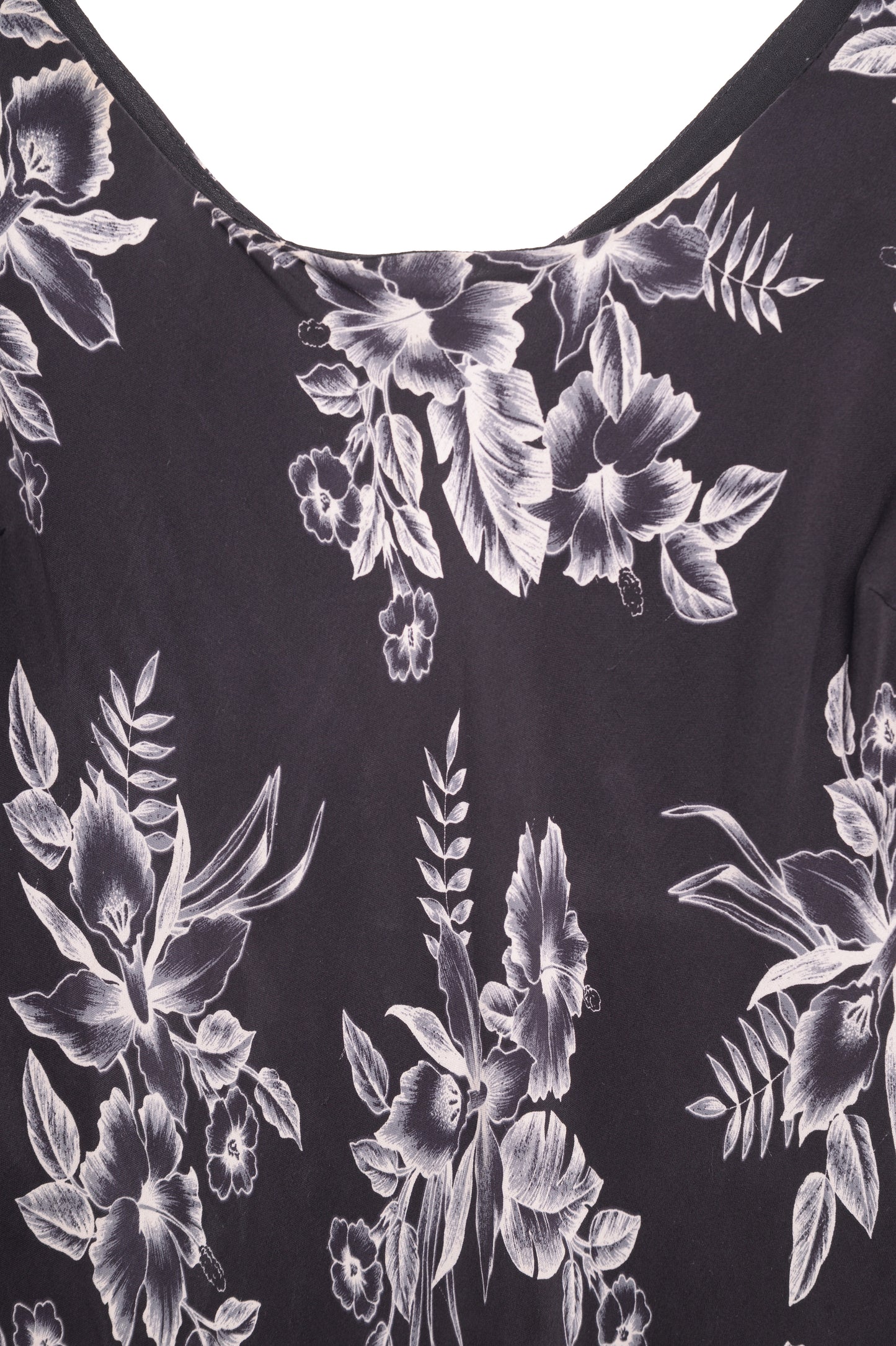 1990s Floral Ruffle Maxi Dress