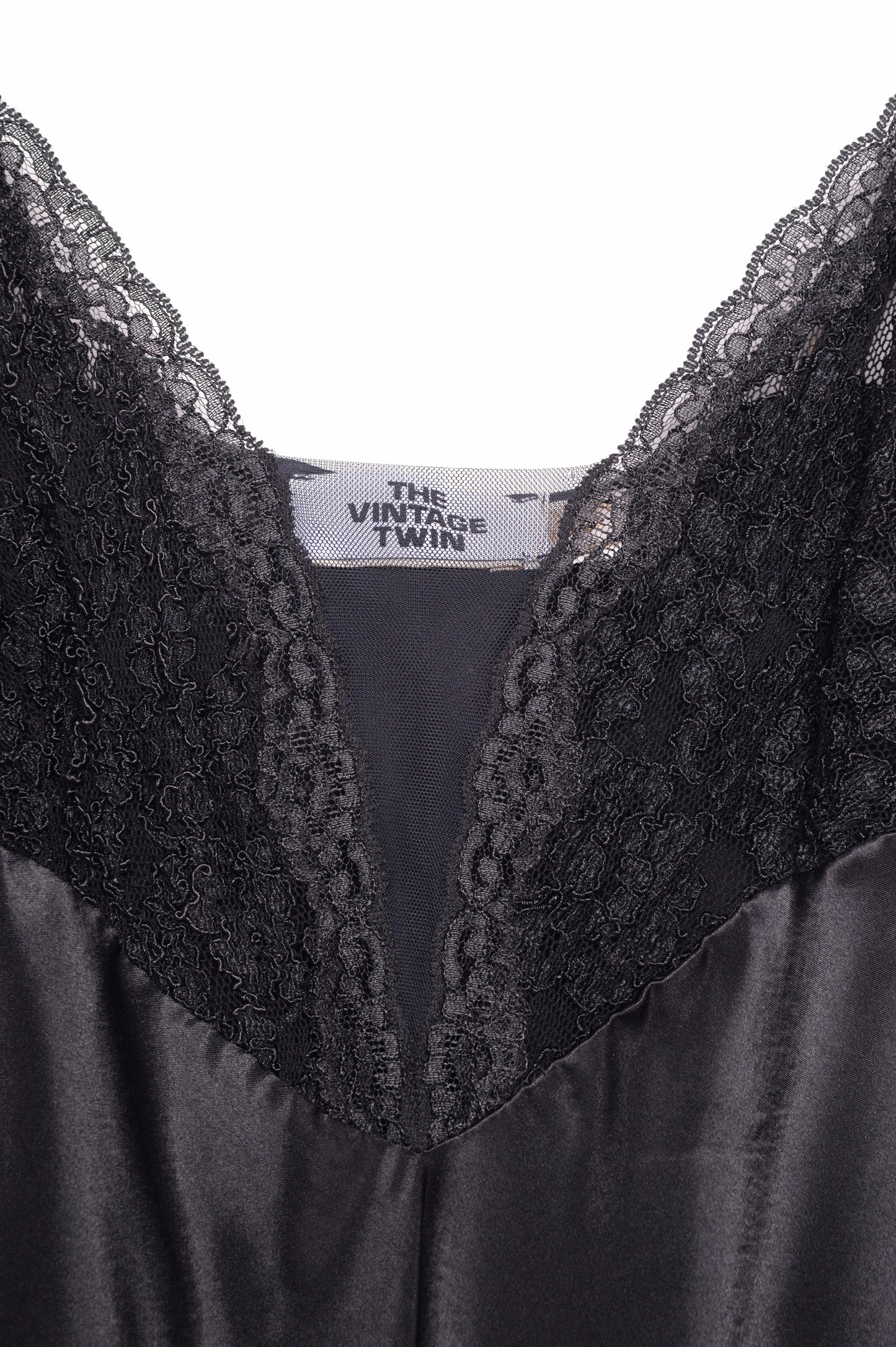 1990s Lace Panel Slip Dress