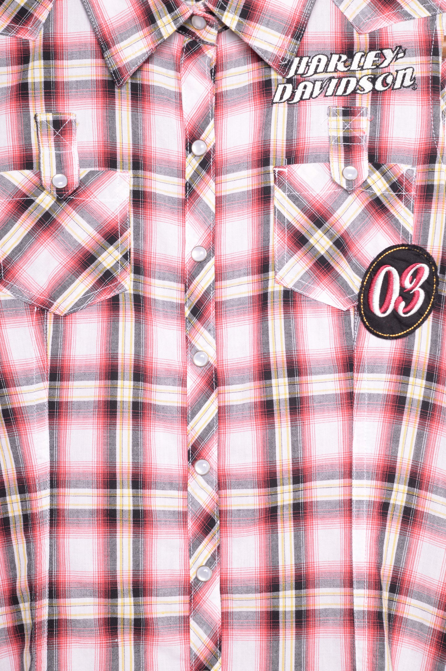 Y2K Harley Davidson Flannel Vest