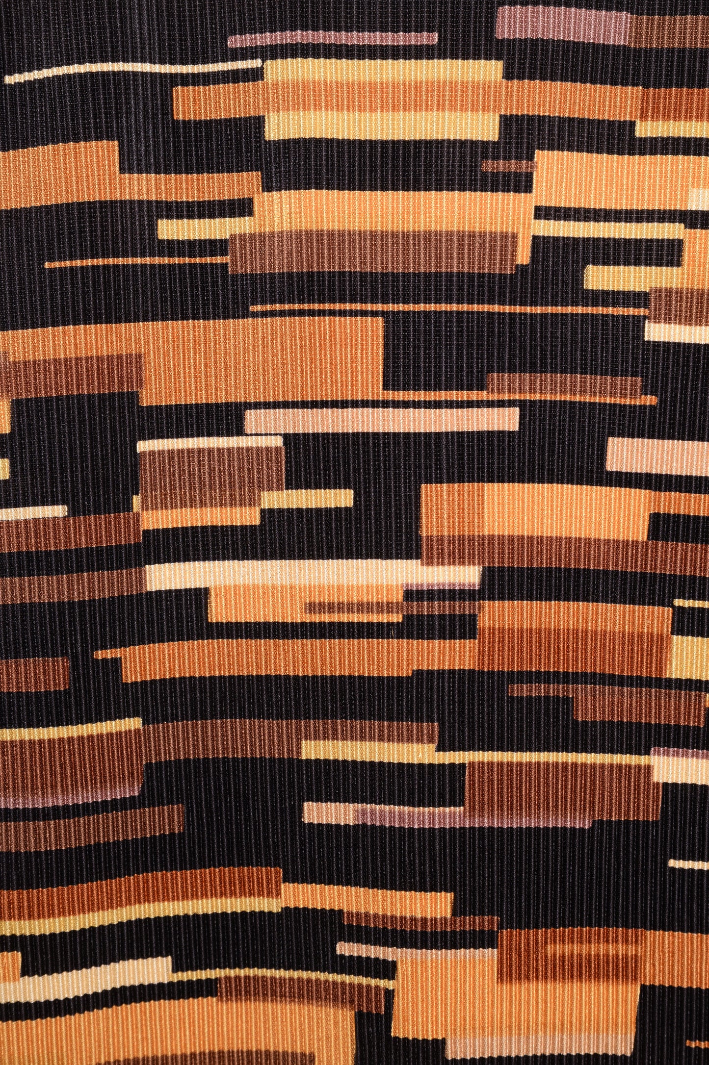 Y2K Geometric Plisse Top