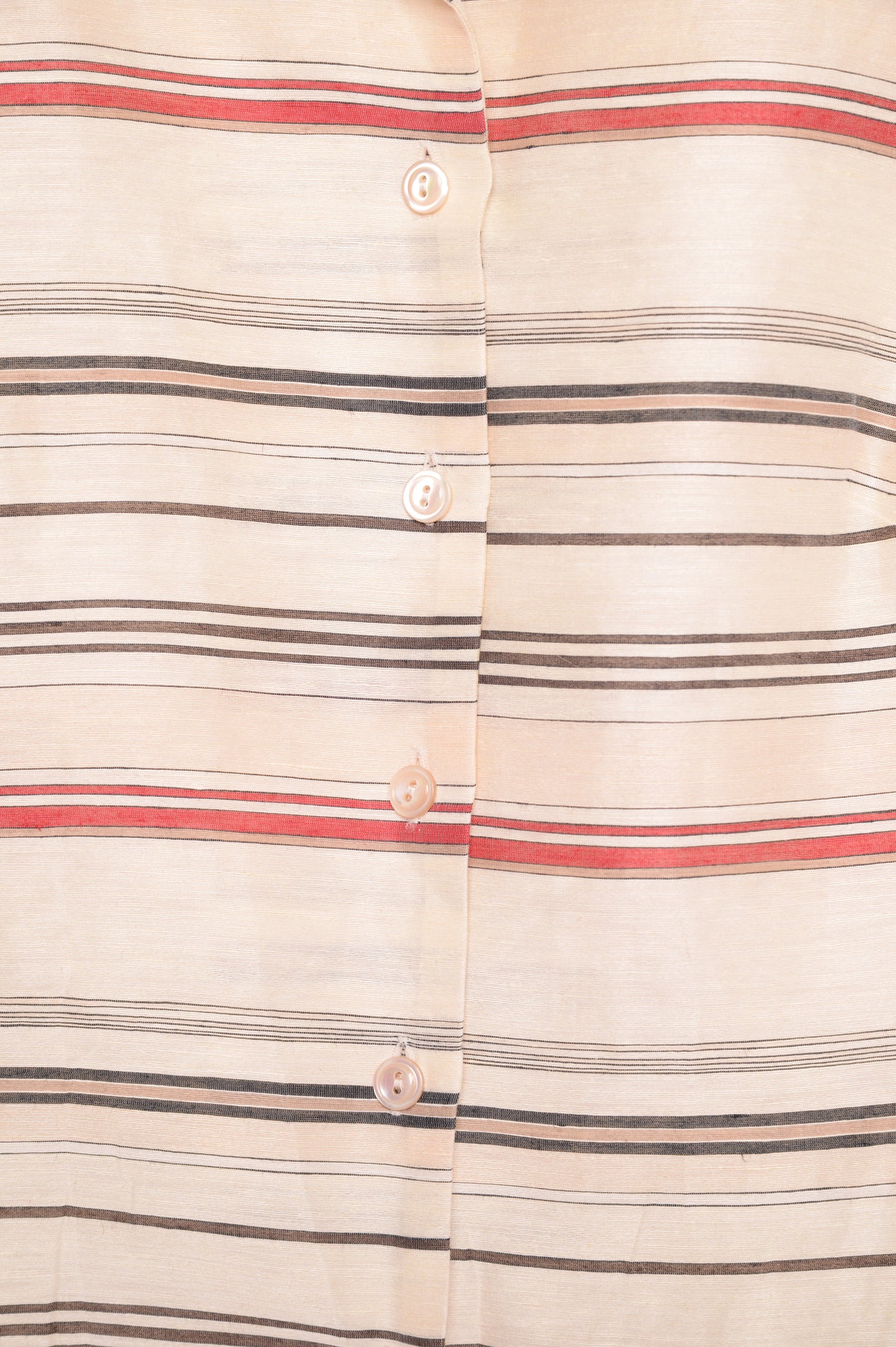 1990s Striped Linen Vest Top