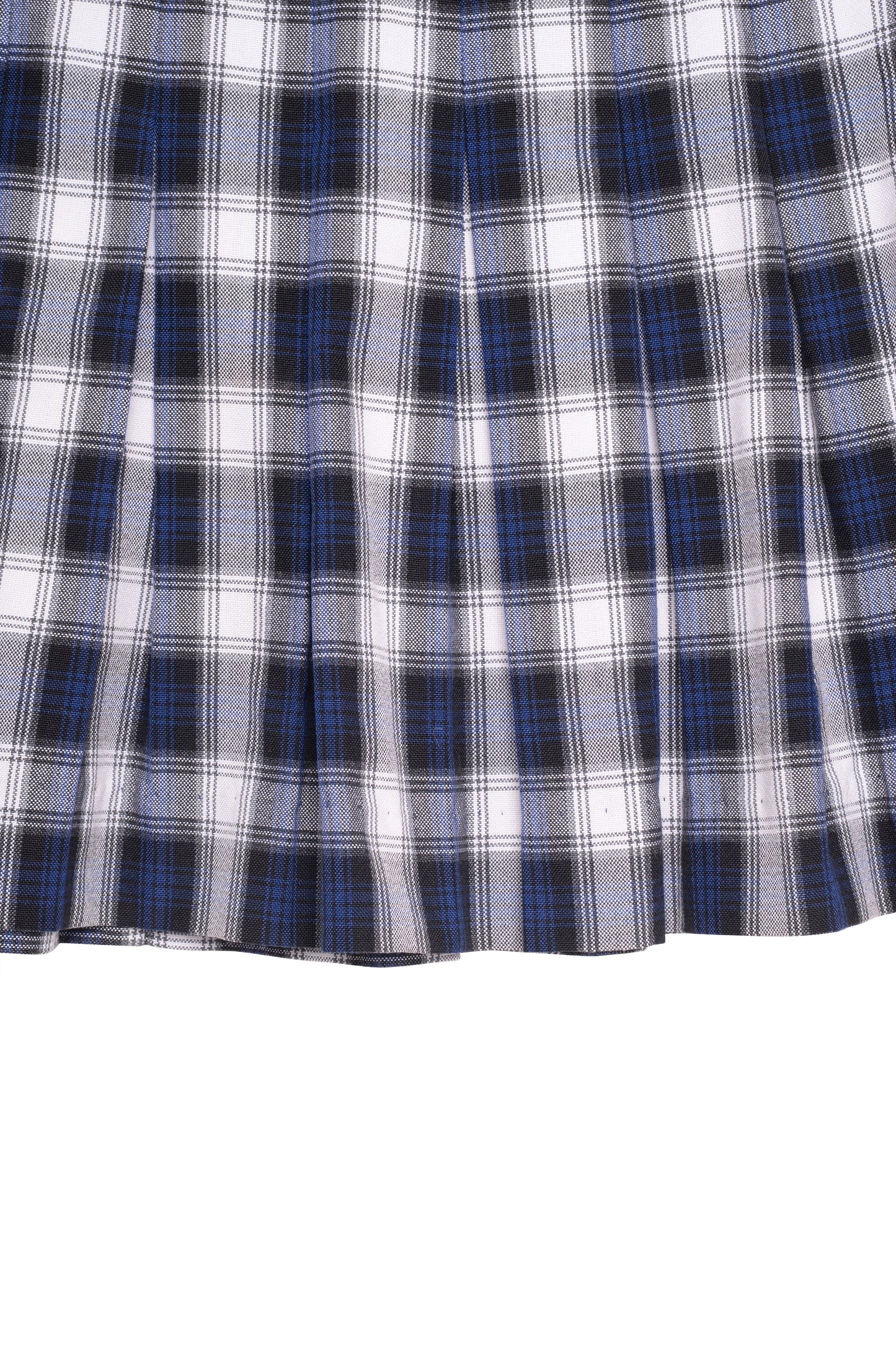 Plaid Pleated Mini Skirt