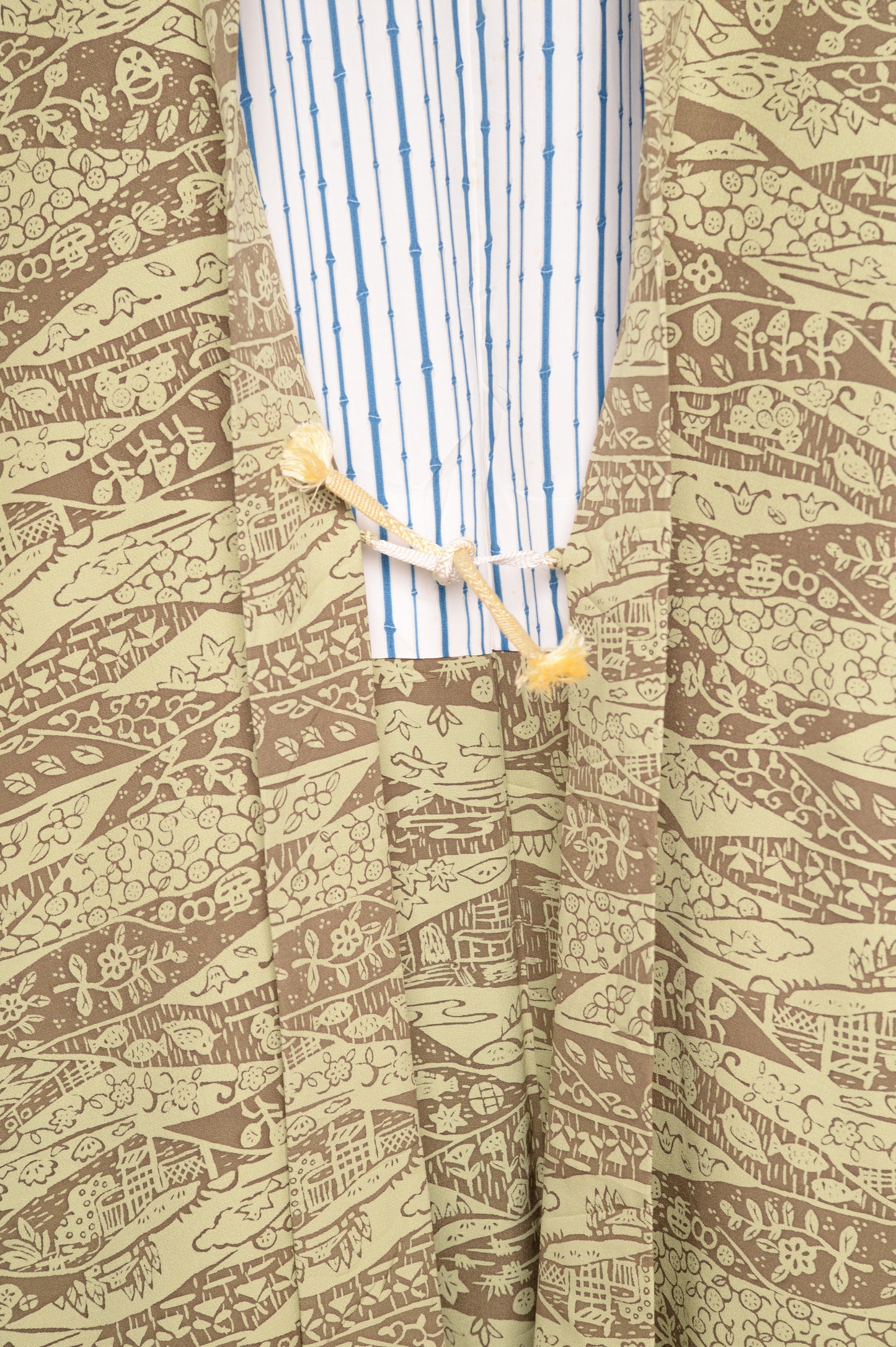 1970s Green Garden Kimono