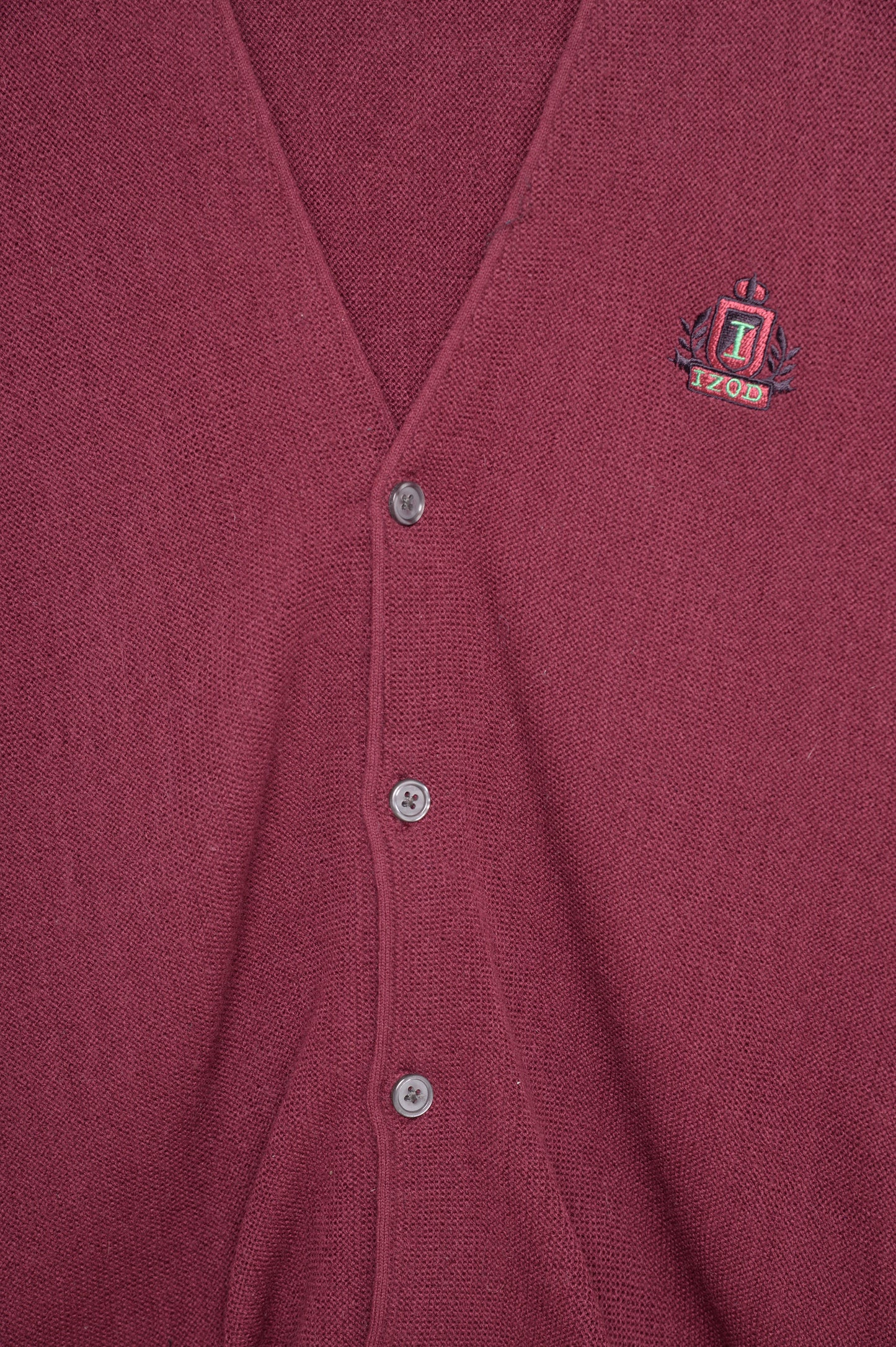 Burgundy Izod Cardigan