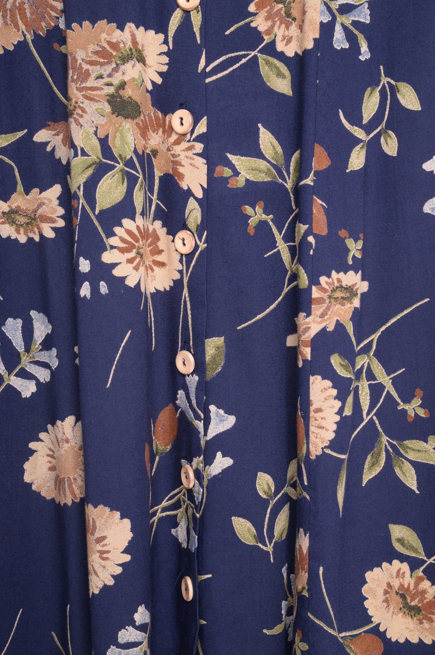 1990s Floral Midi Skirt USA