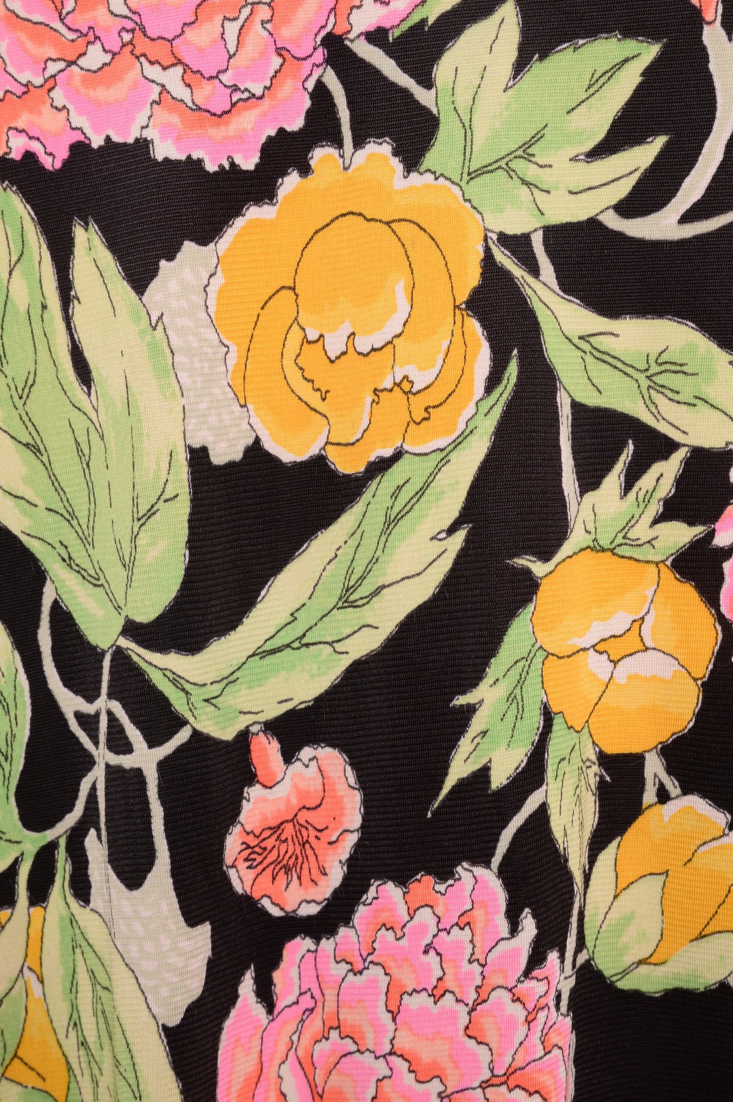 1970s Slinky Floral Top