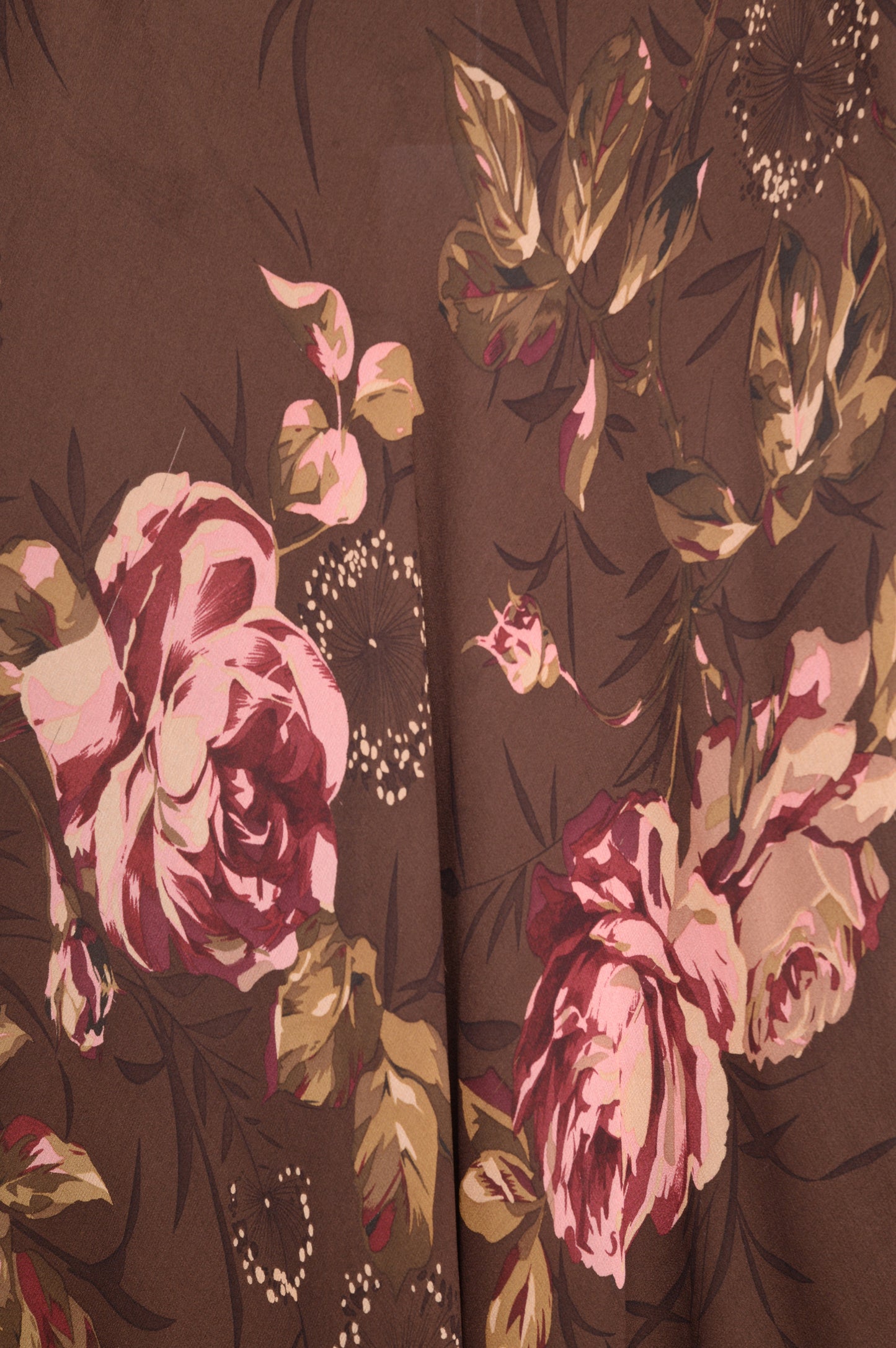 1990s Silk Ruffle Midi Skirt