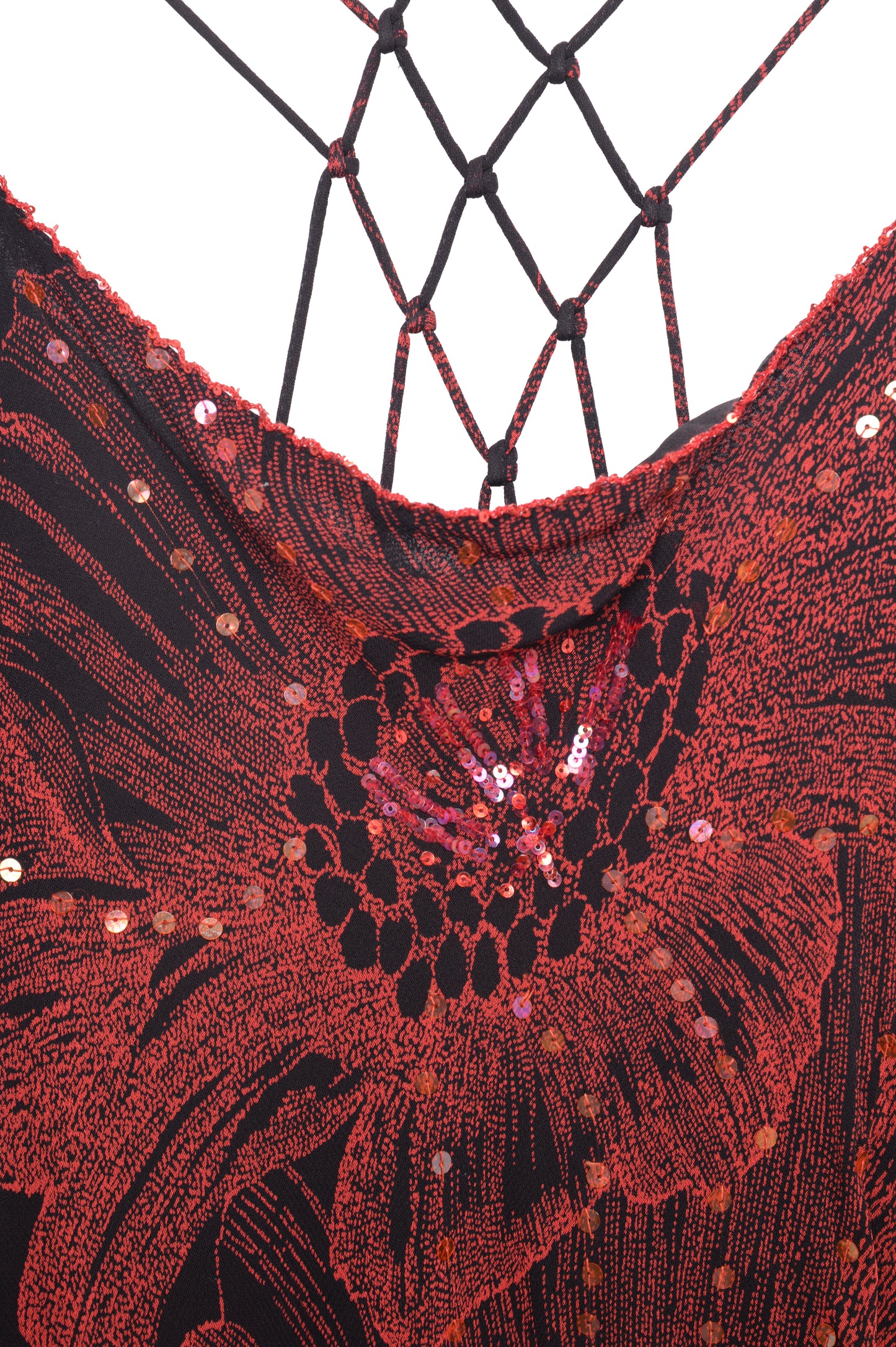 1990s Sequin Floral Maxi Dress