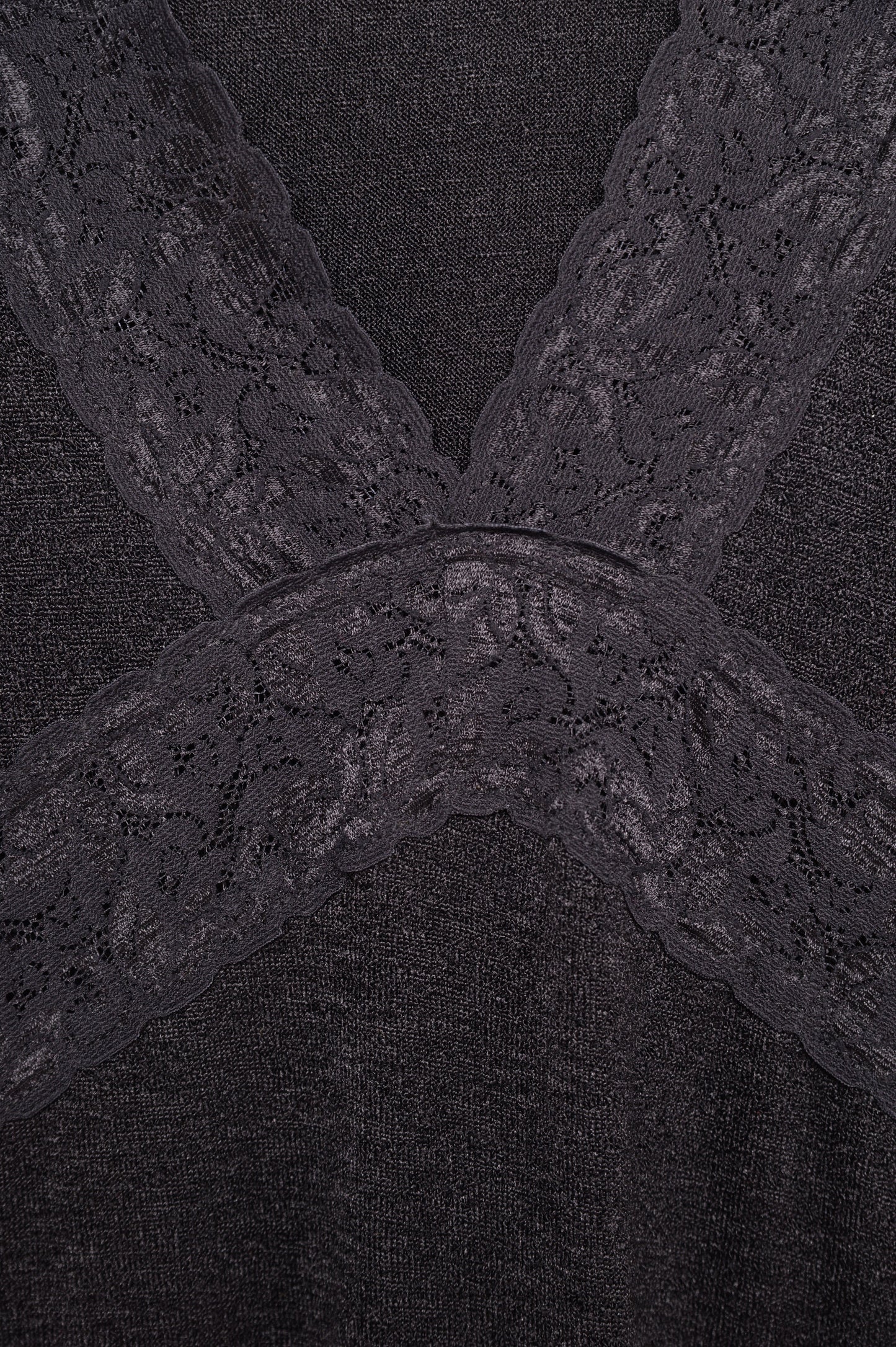 1990s Lace Ruffle Midi Dress USA