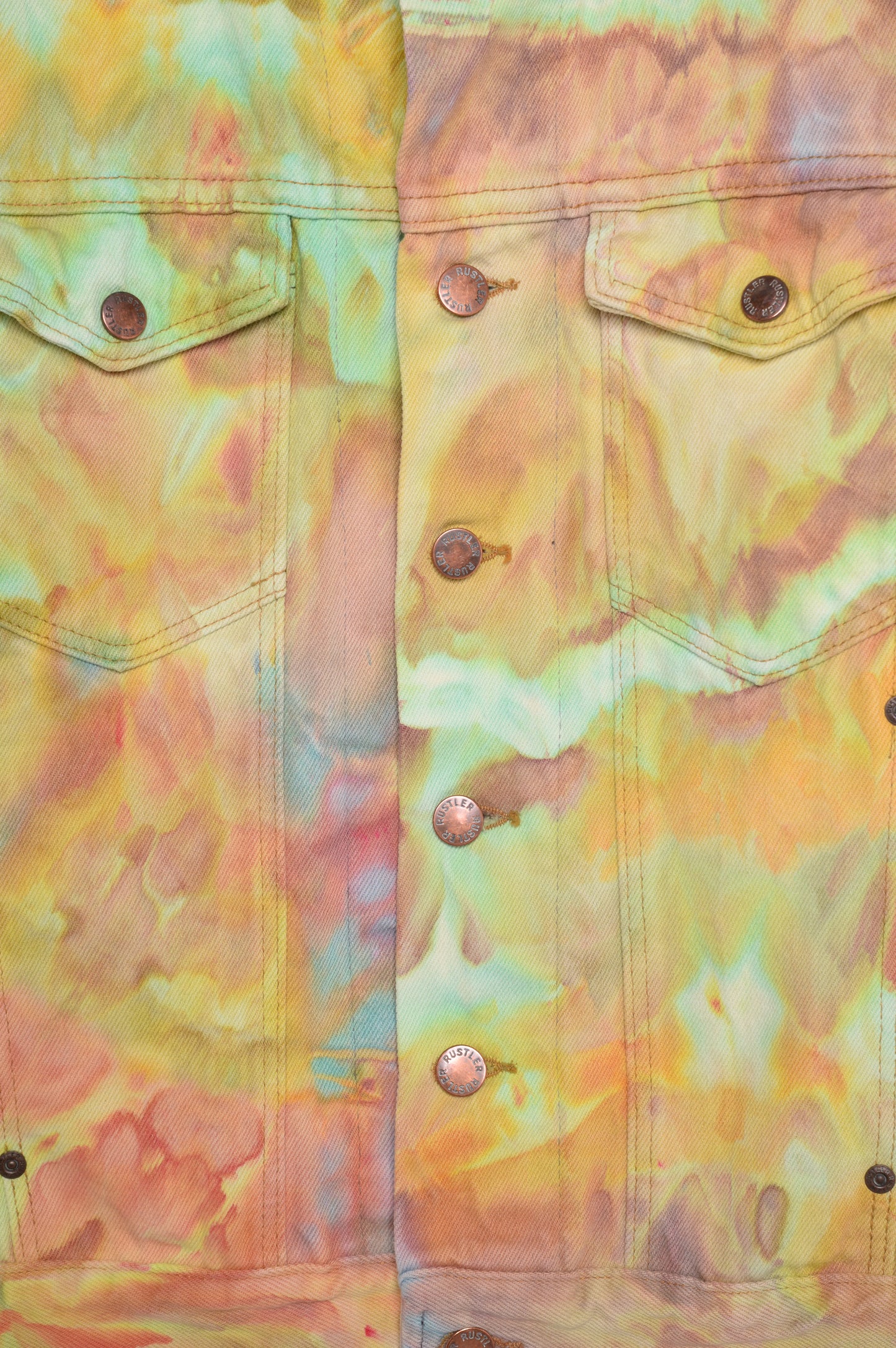 1980s Hand-Dyed Denim Jacket USA