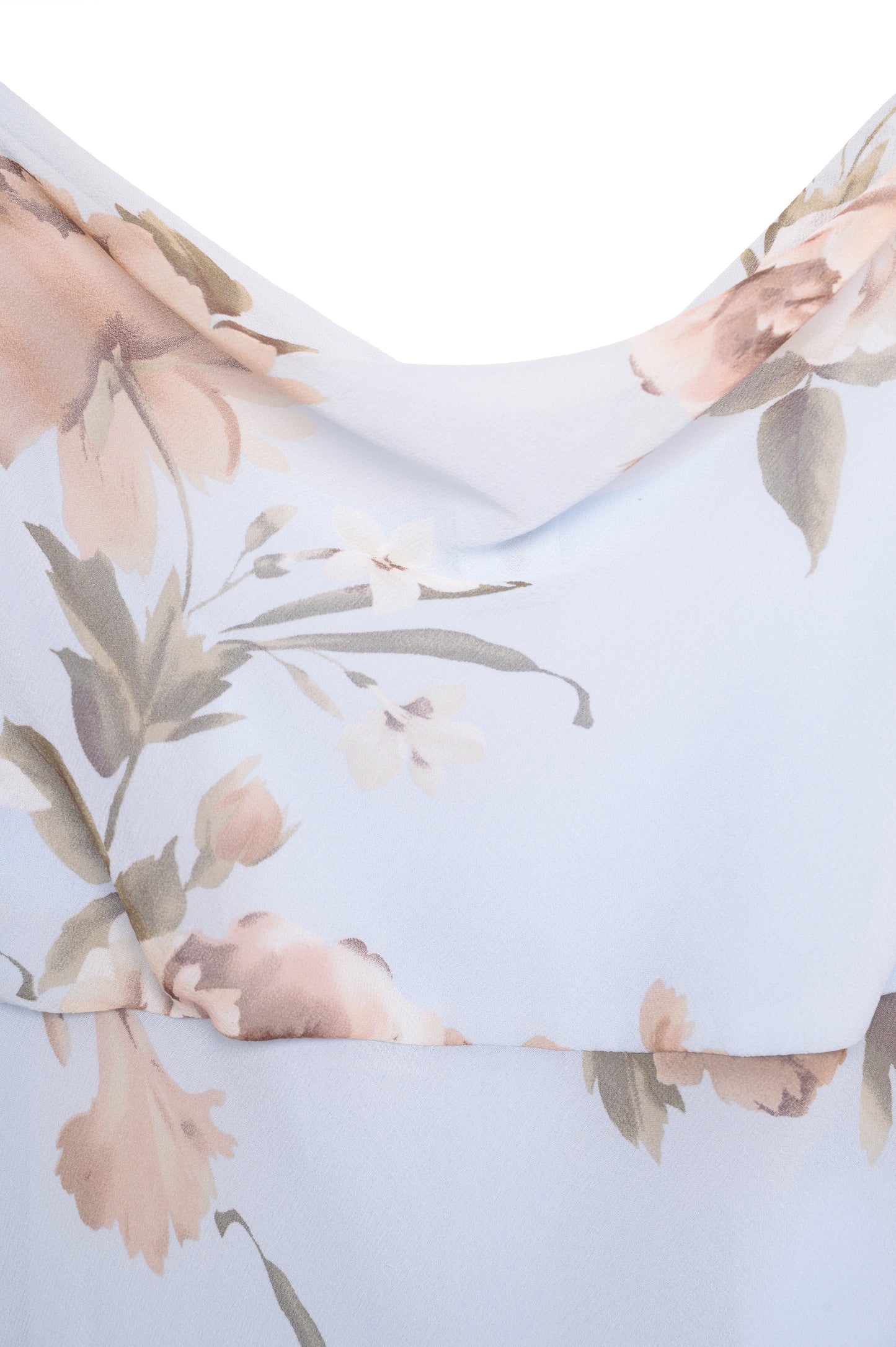 1990s Silk Floral Maxi Dress