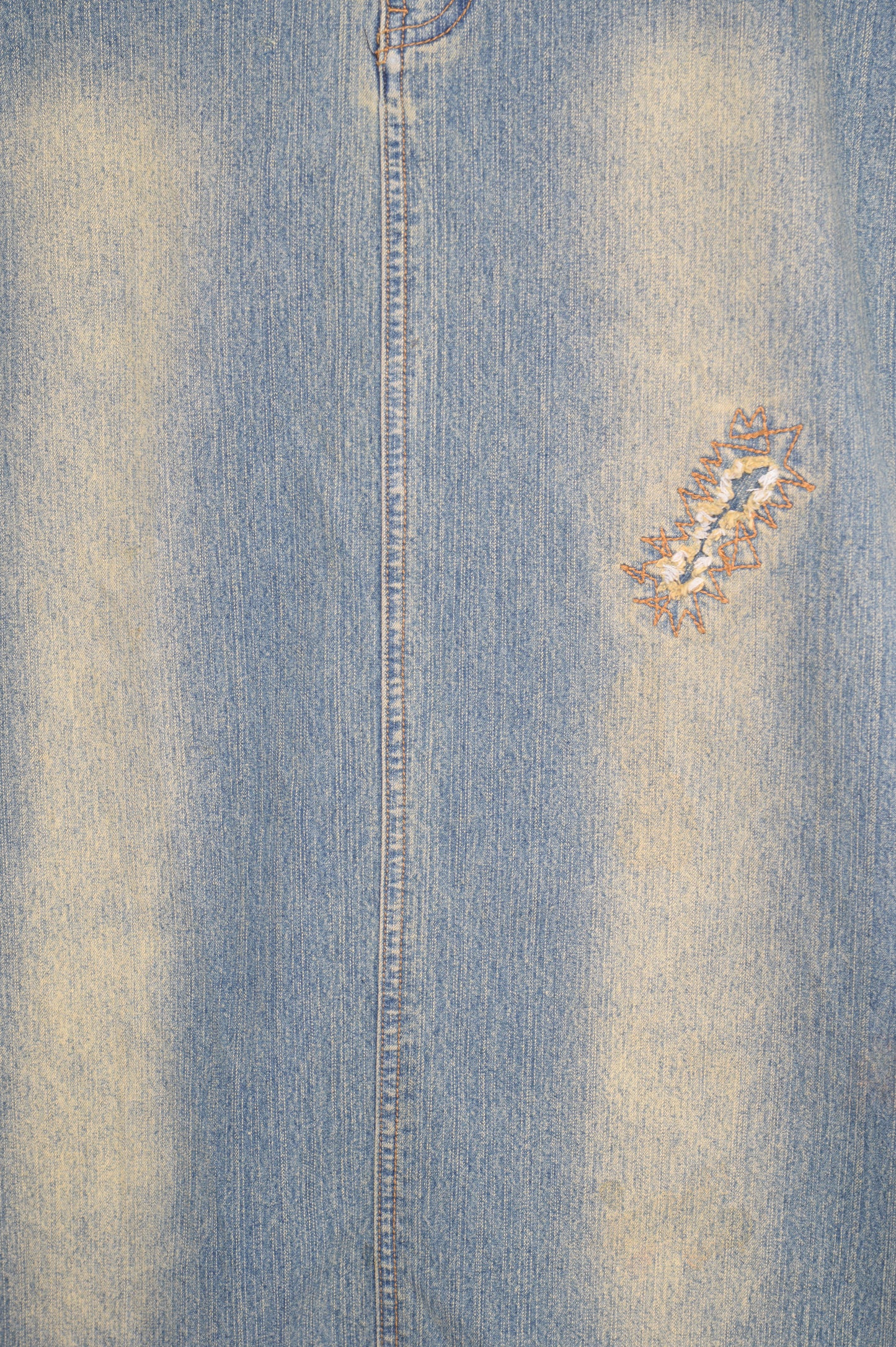 Y2K Denim Maxi Skirt