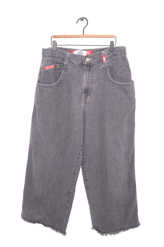 Y2K JNCO Cropped Faded Jeans