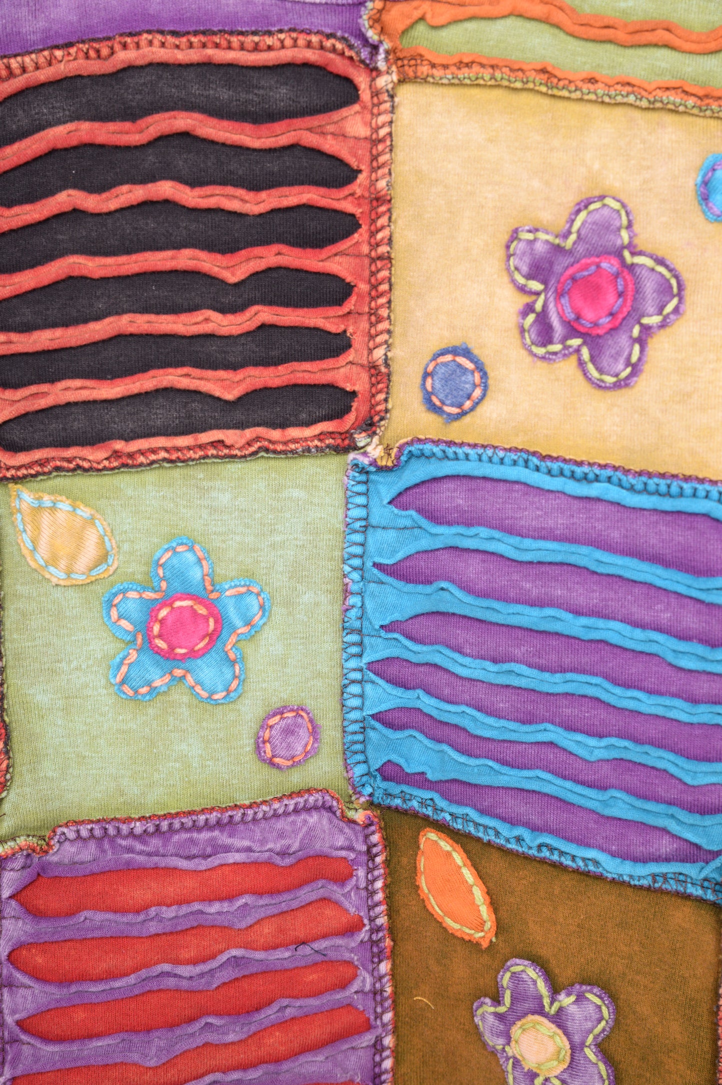 Y2K Faded Patchwork Top