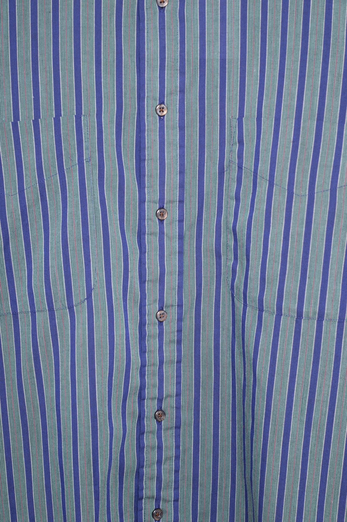 1980s Striped Button Down