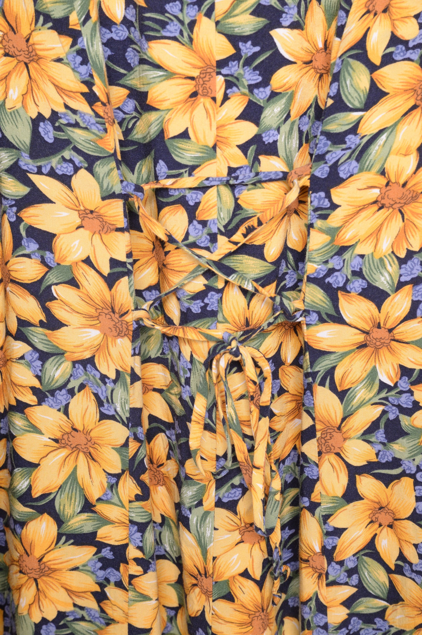 1990s Floral Maxi Dress