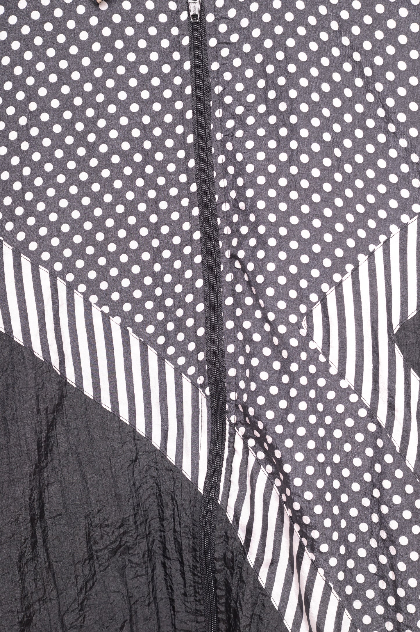 1980s Polka Dot Colorblock Windbreaker