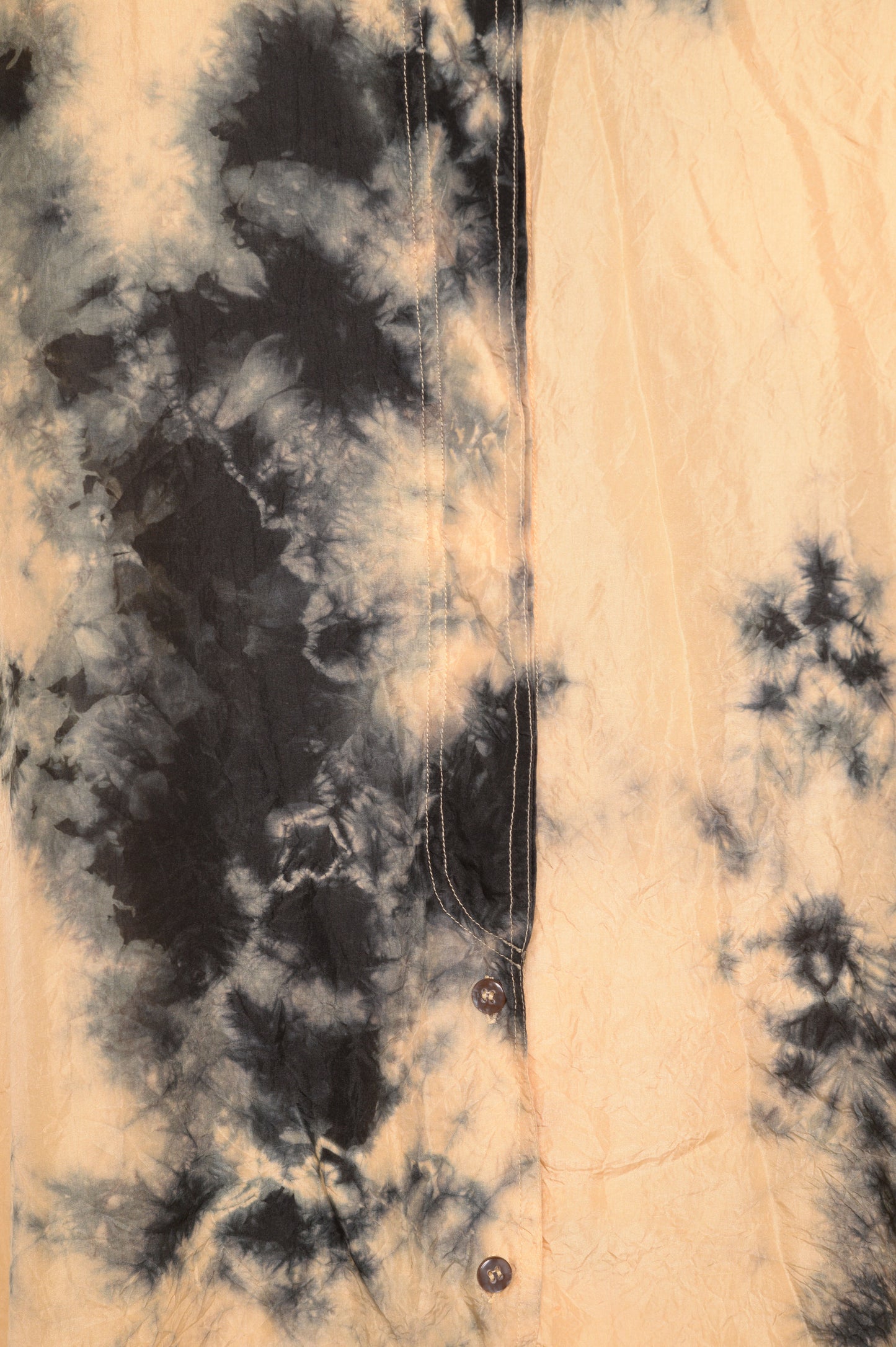 Tie Dye Silk Button Down