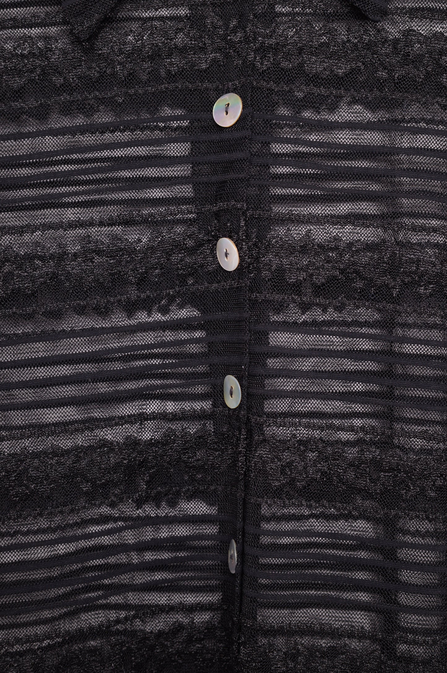 1990s Sheer Mesh Button Top