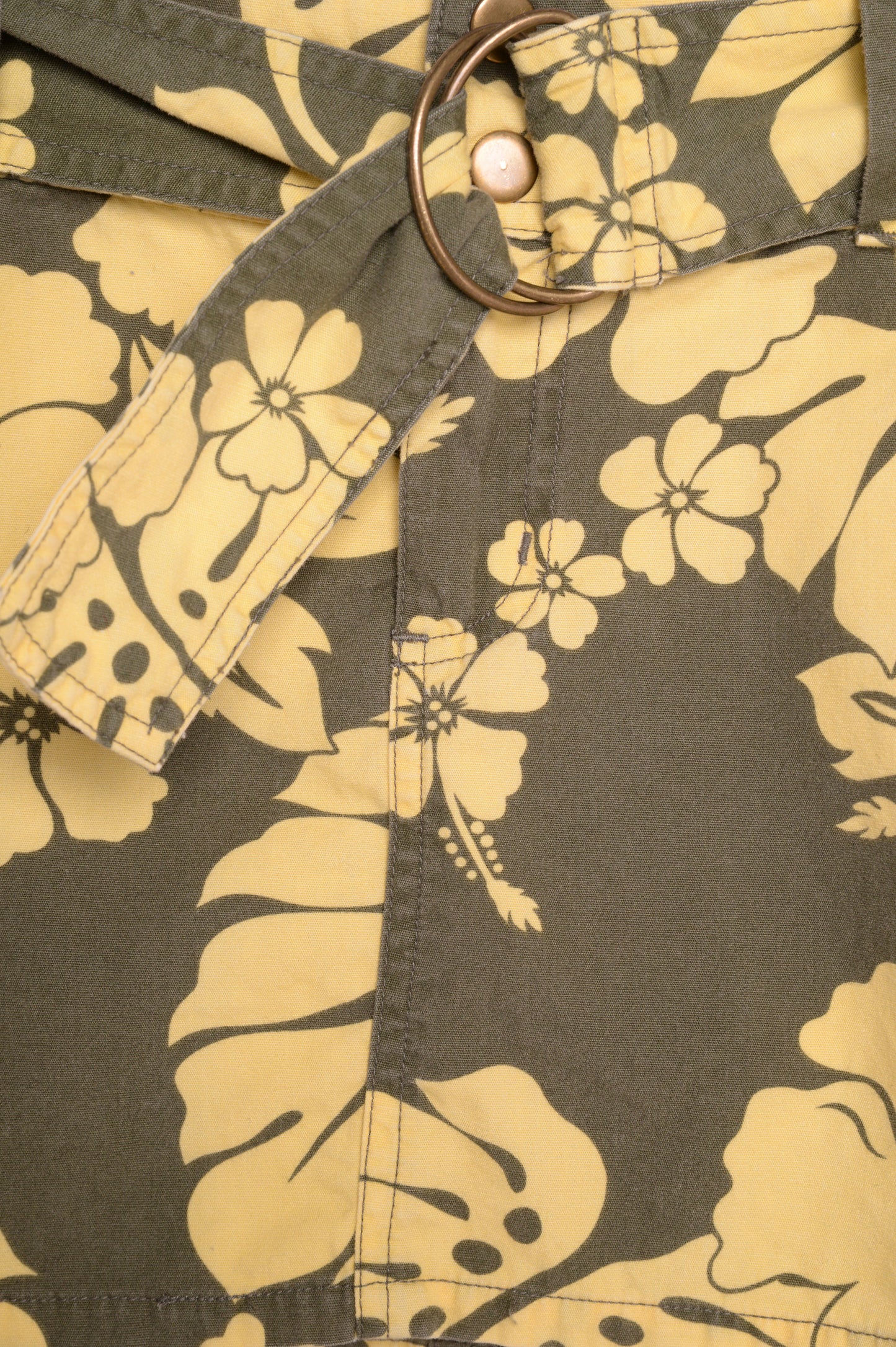 Y2K Hibiscus Mini Skirt