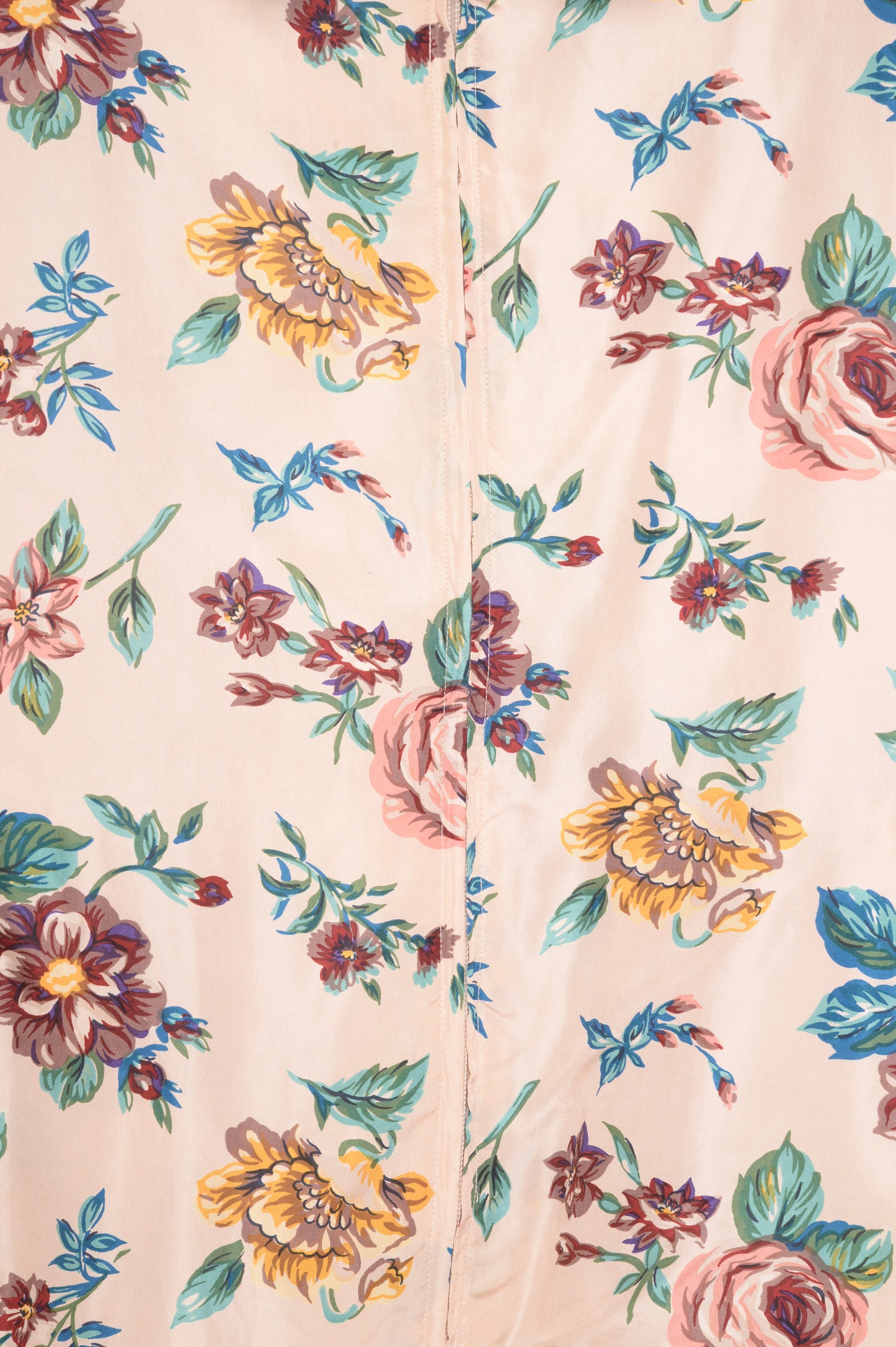 1980s Floral Silk Windbreaker