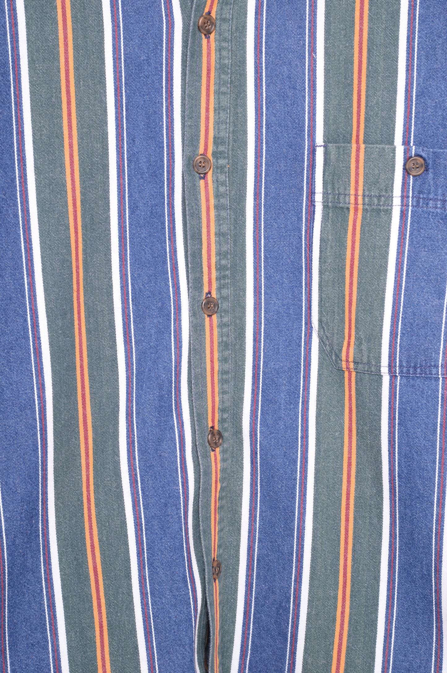 1990s Striped Denim Shirt
