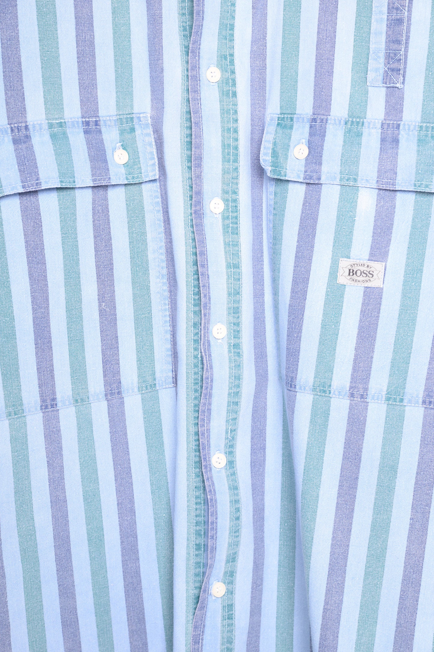 Faded Hugo Boss Striped Button Down