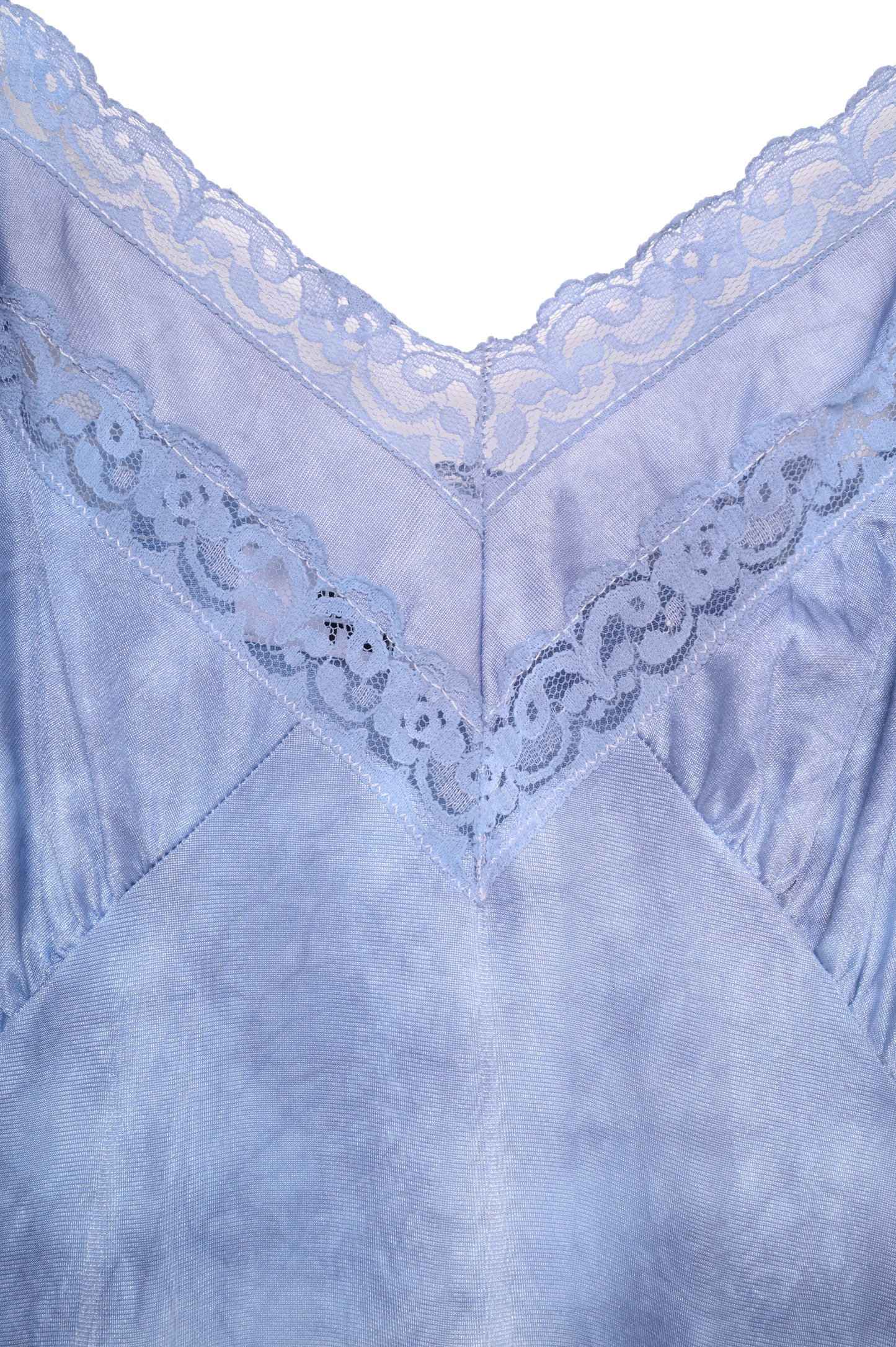 Hand-Dyed Lace Trim Slip Dress